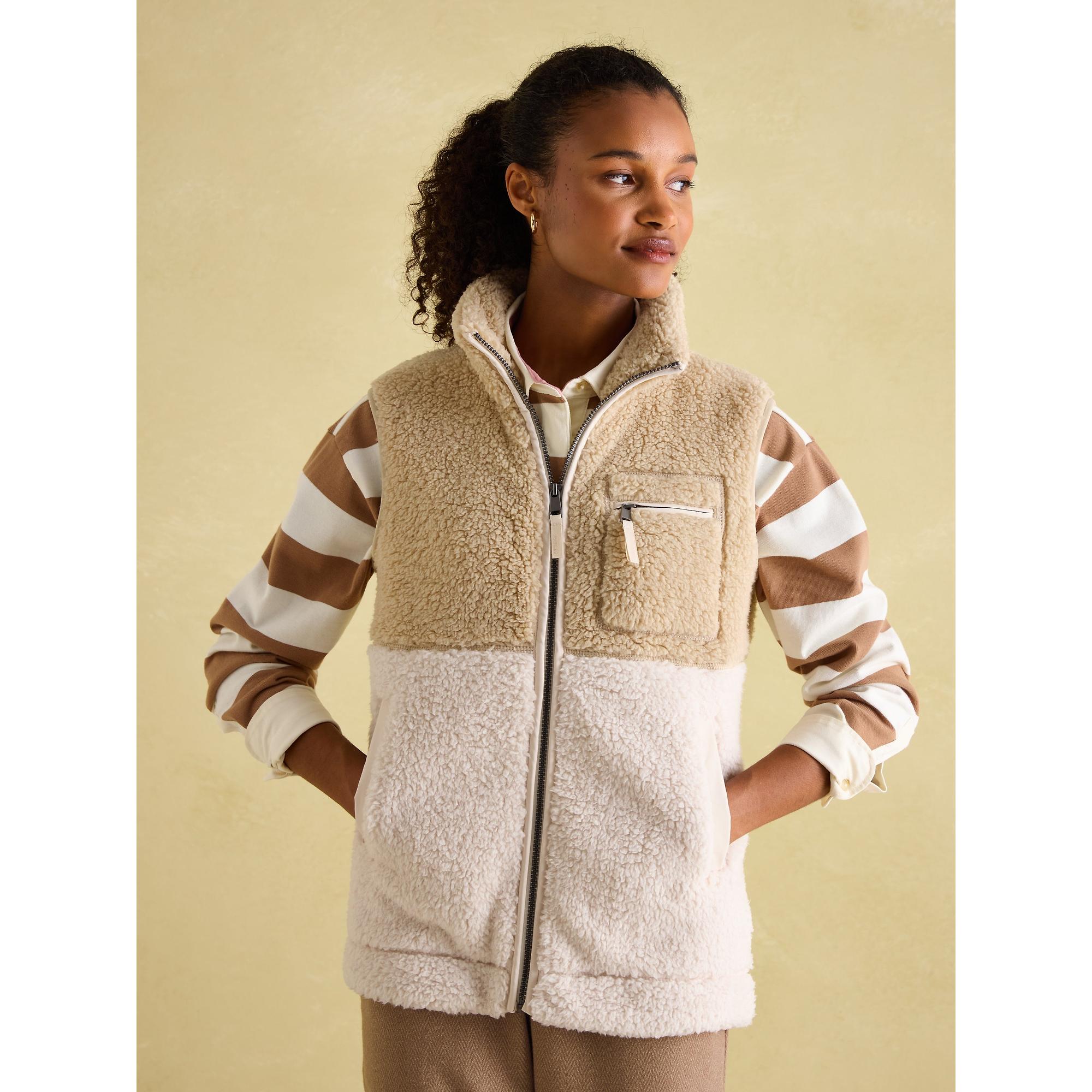 Product image 2 of 7 of Joules Women's Mallory Fleece Gilet - Cream