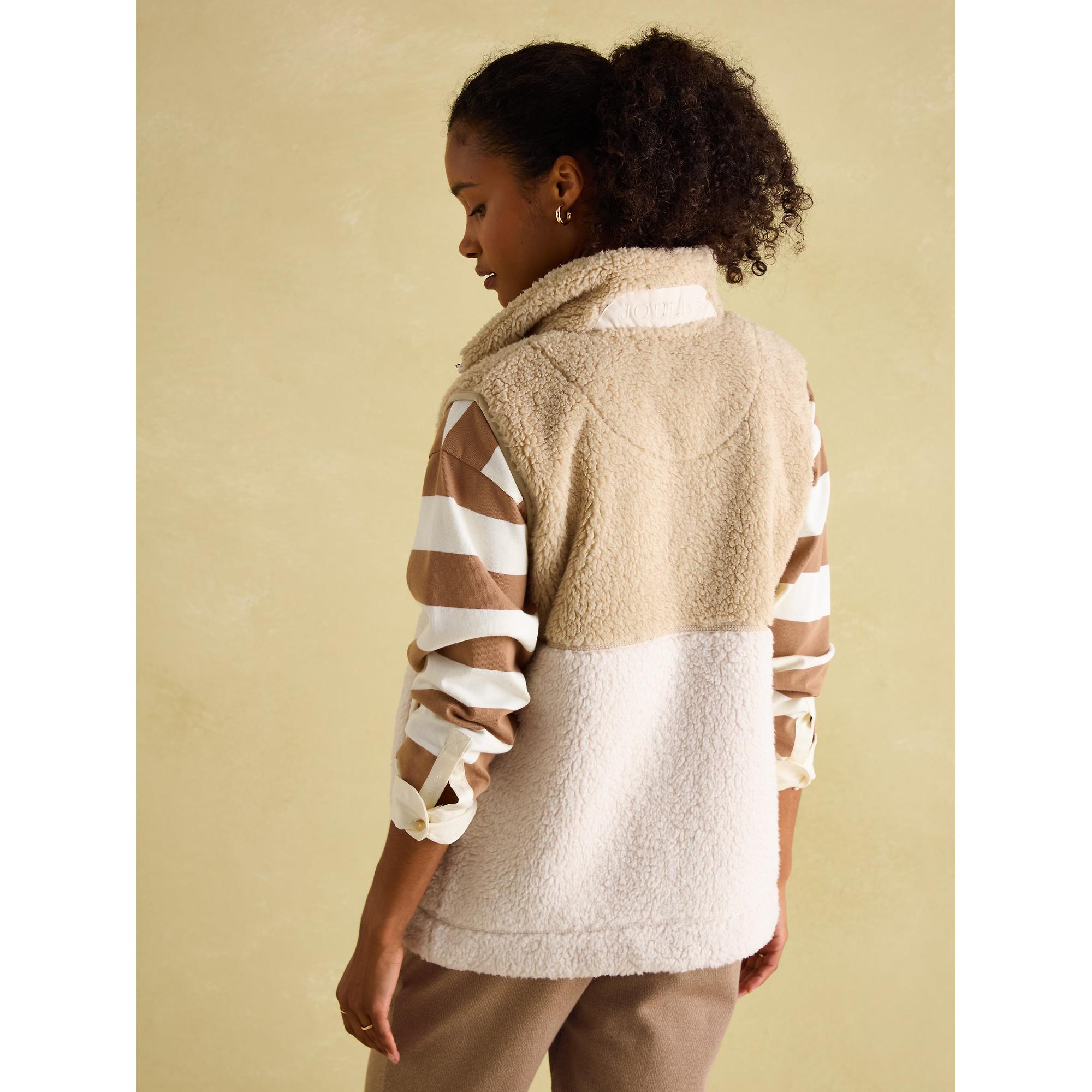 Product image 3 of 7 of Joules Women's Mallory Fleece Gilet - Cream
