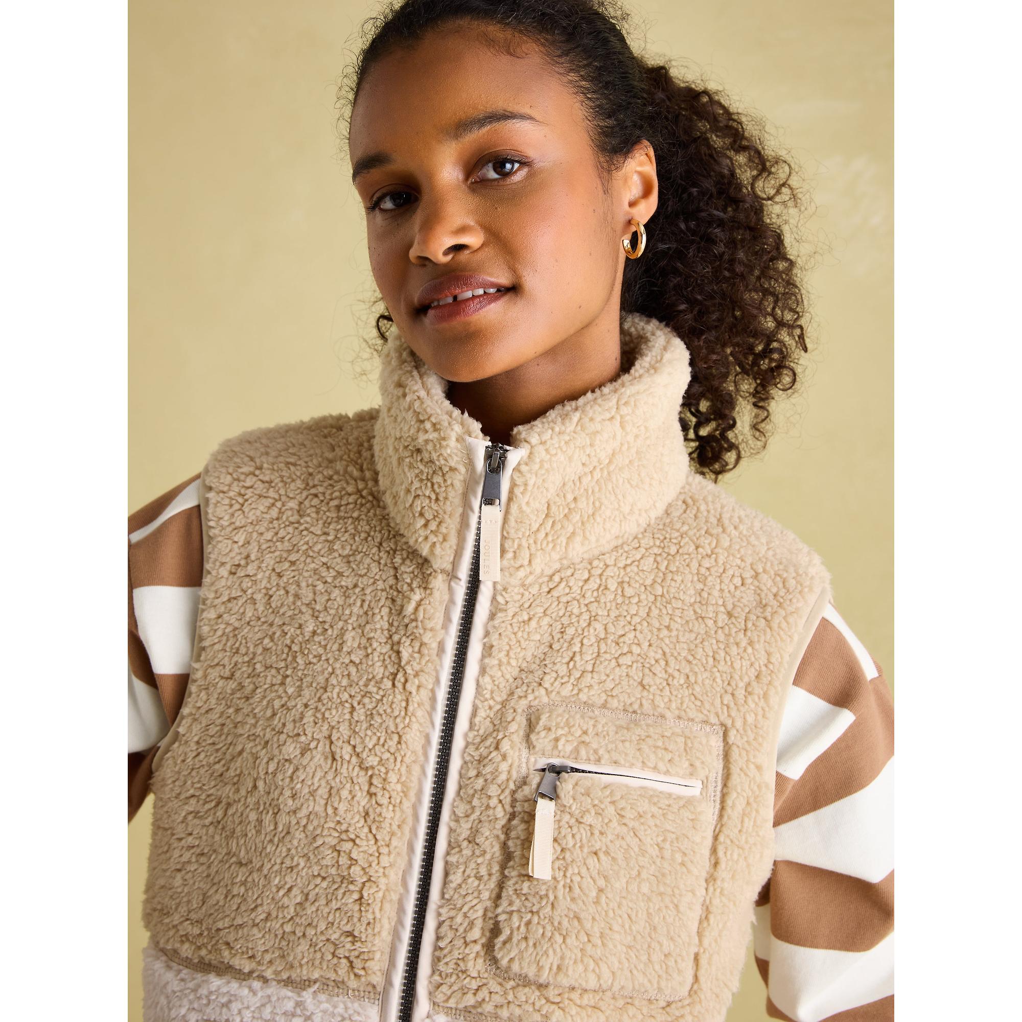 Product image 4 of 7 of Joules Women's Mallory Fleece Gilet - Cream
