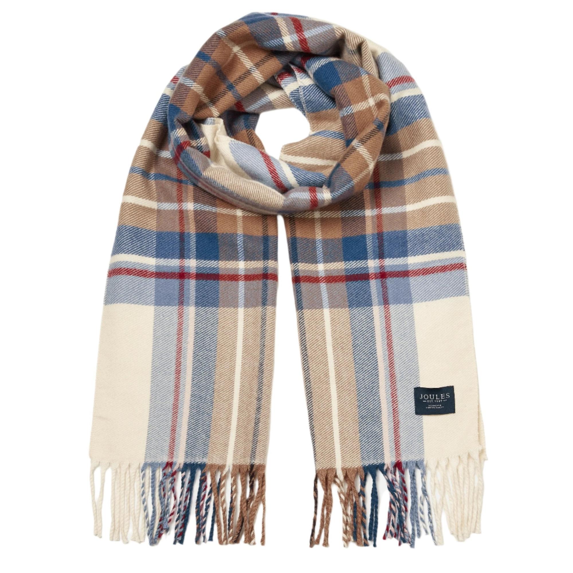 Product image 1 of 4 of Joules Women's Langtree Scarf - Cream & Blue
