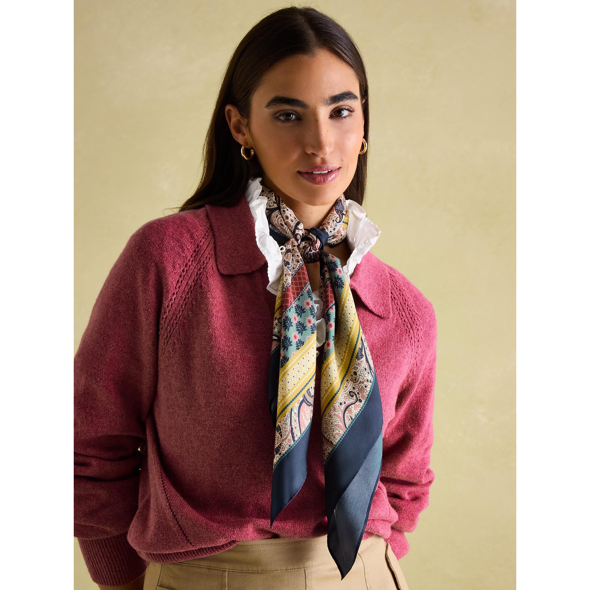 Product image 2 of 3 of Joules Women's Bloomfield Silk Scarf - Mix Print