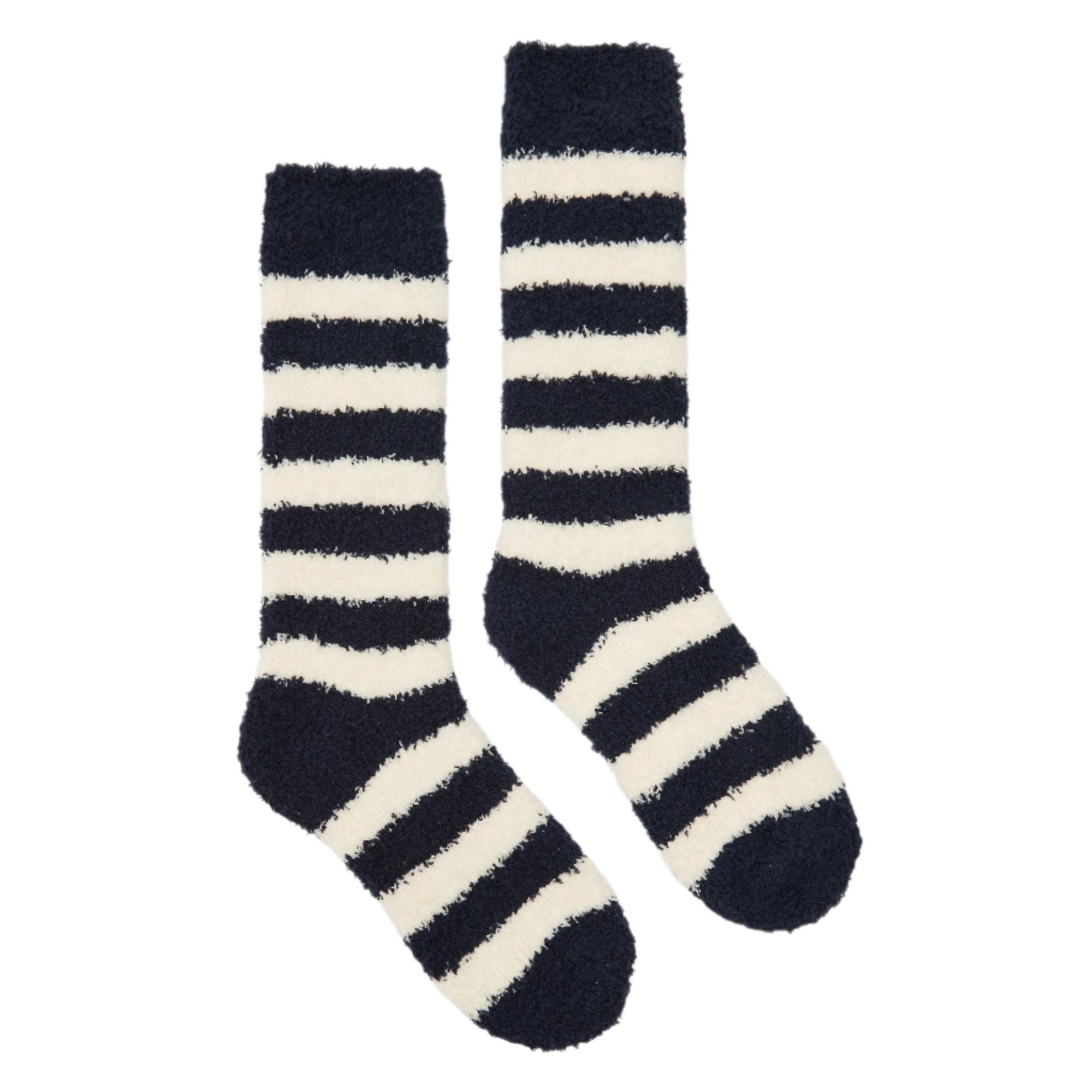 Product image 1 of 3 of Joules Women's Fluffy Socks UK 4-8- Navy Stripe