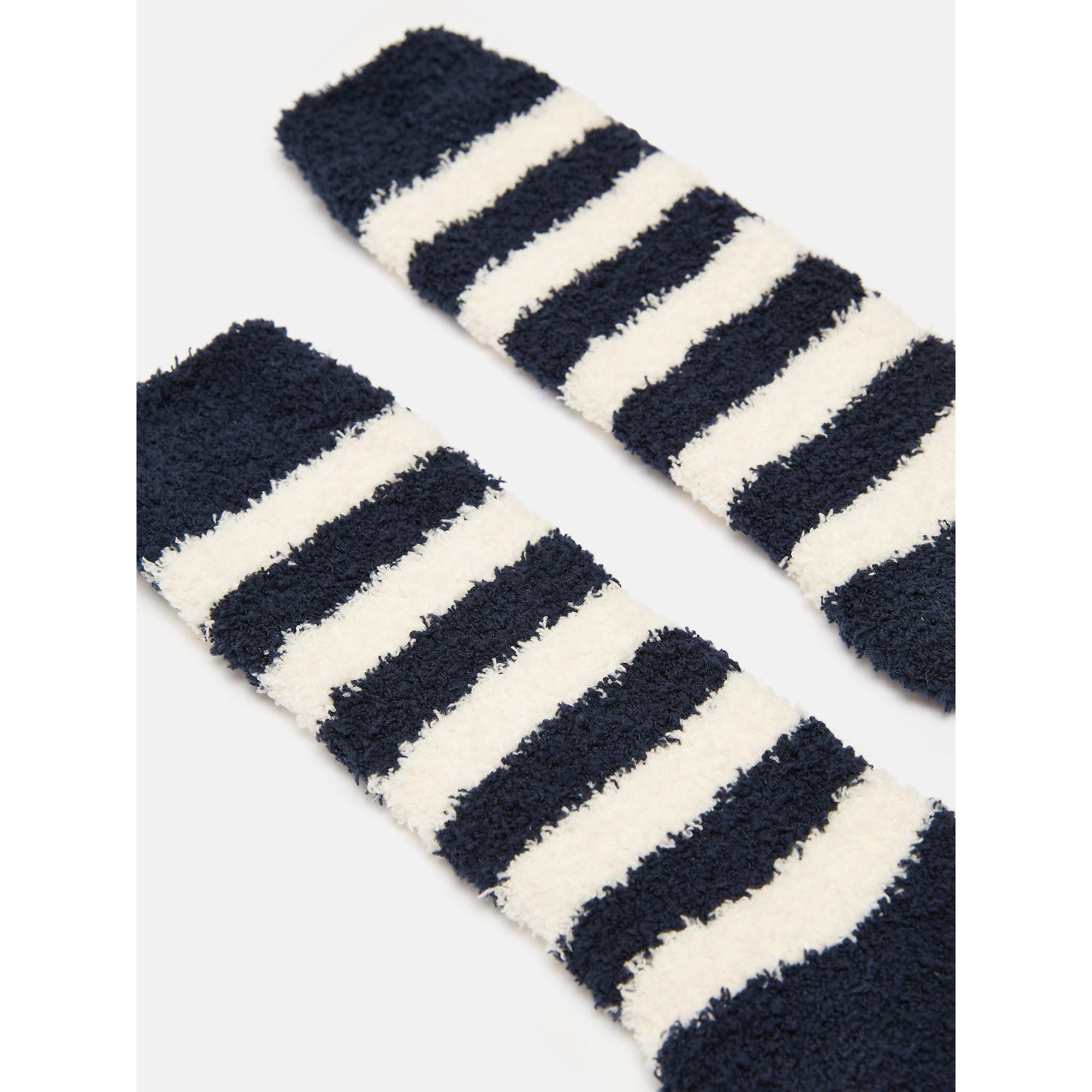 Product image 2 of 3 of Joules Women's Fluffy Socks UK 4-8- Navy Stripe