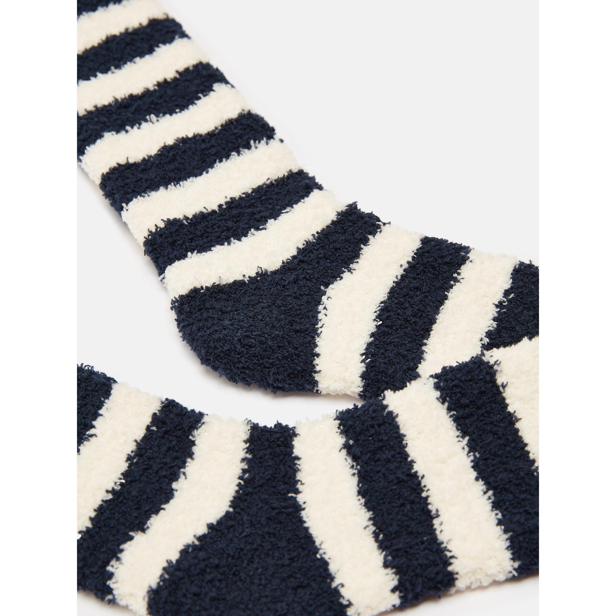Product image 3 of 3 of Joules Women's Fluffy Socks UK 4-8- Navy Stripe