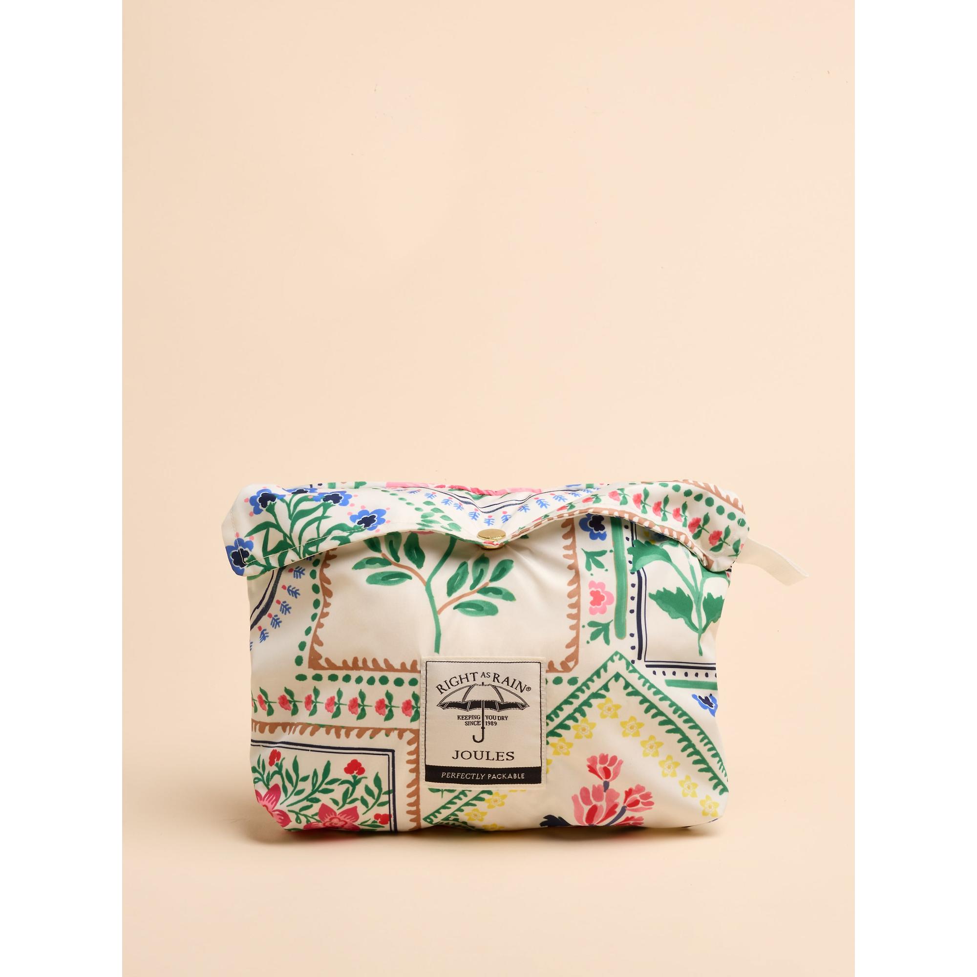 Product image 3 of 8 of Joules Women's Holt Waterproof Packable Raincoat - Mosaic Floral