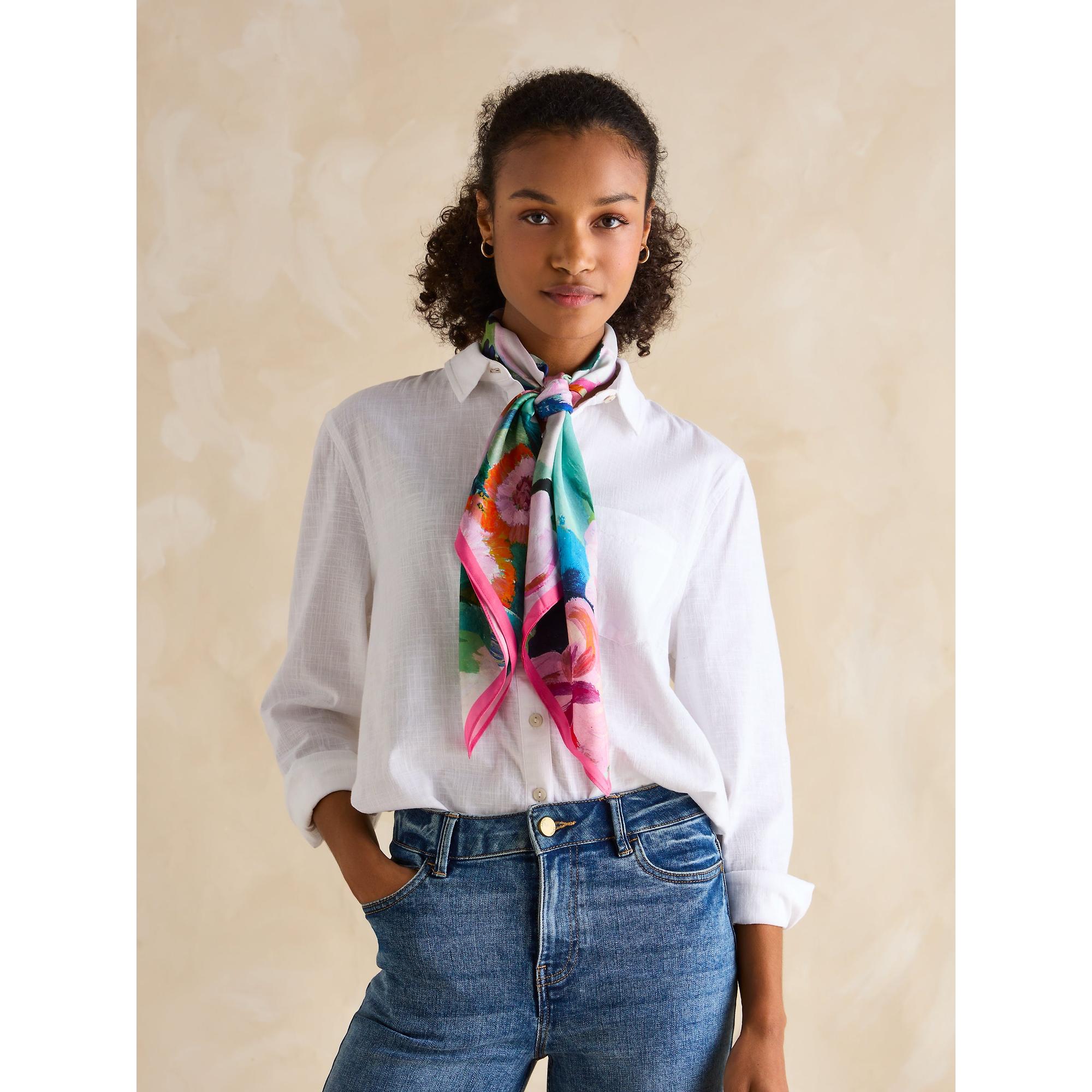 Product image 3 of 6 of Joules Women's Bloomfield Silk Scarf - Multi Floral