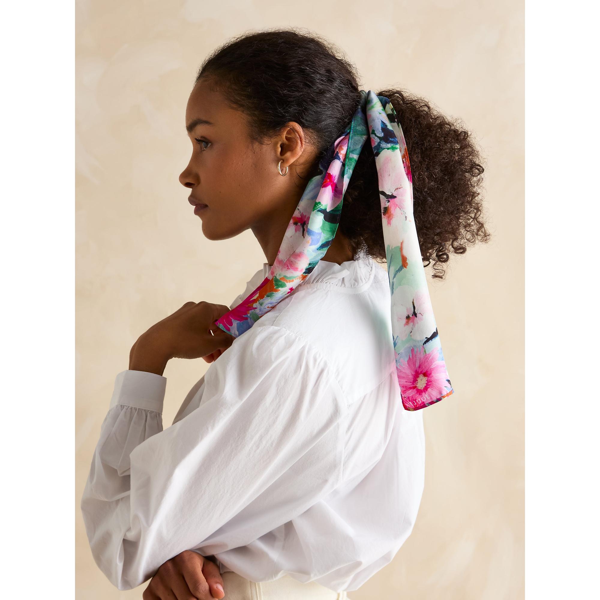 Product image 3 of 4 of Joules Women's Highgrove Skinny Scarf - Multi Floral