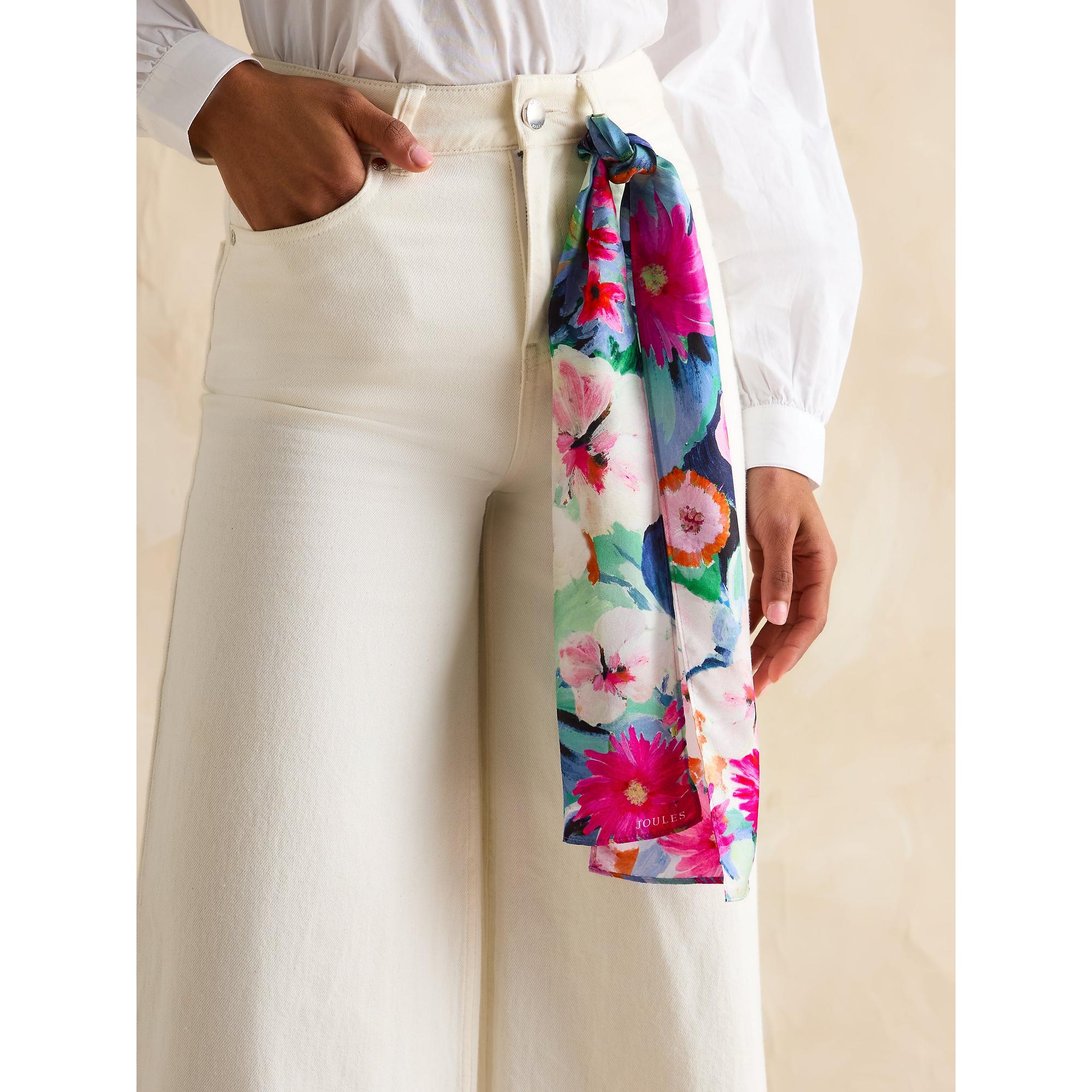 Product image 4 of 4 of Joules Women's Highgrove Skinny Scarf - Multi Floral