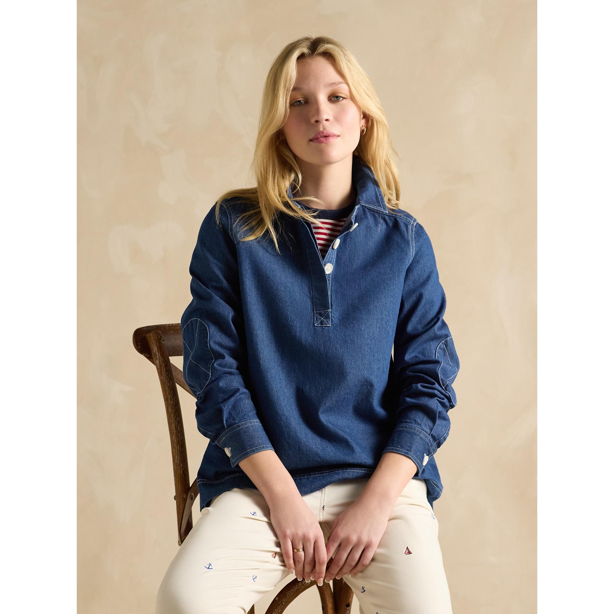 Product image 4 of 8 of Joules Women's Brinley Deckshirt - Denim