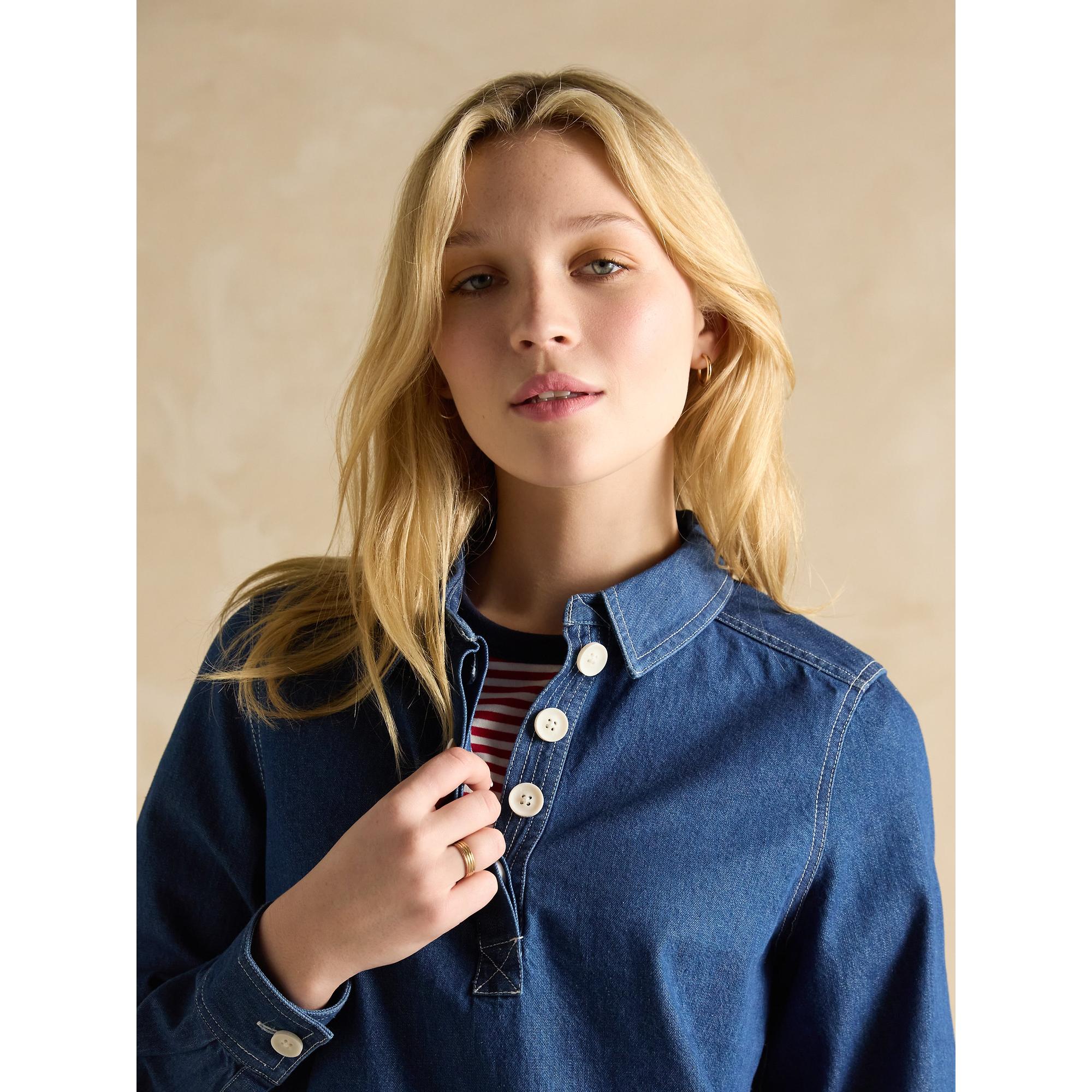Product image 6 of 8 of Joules Women's Brinley Deckshirt - Denim