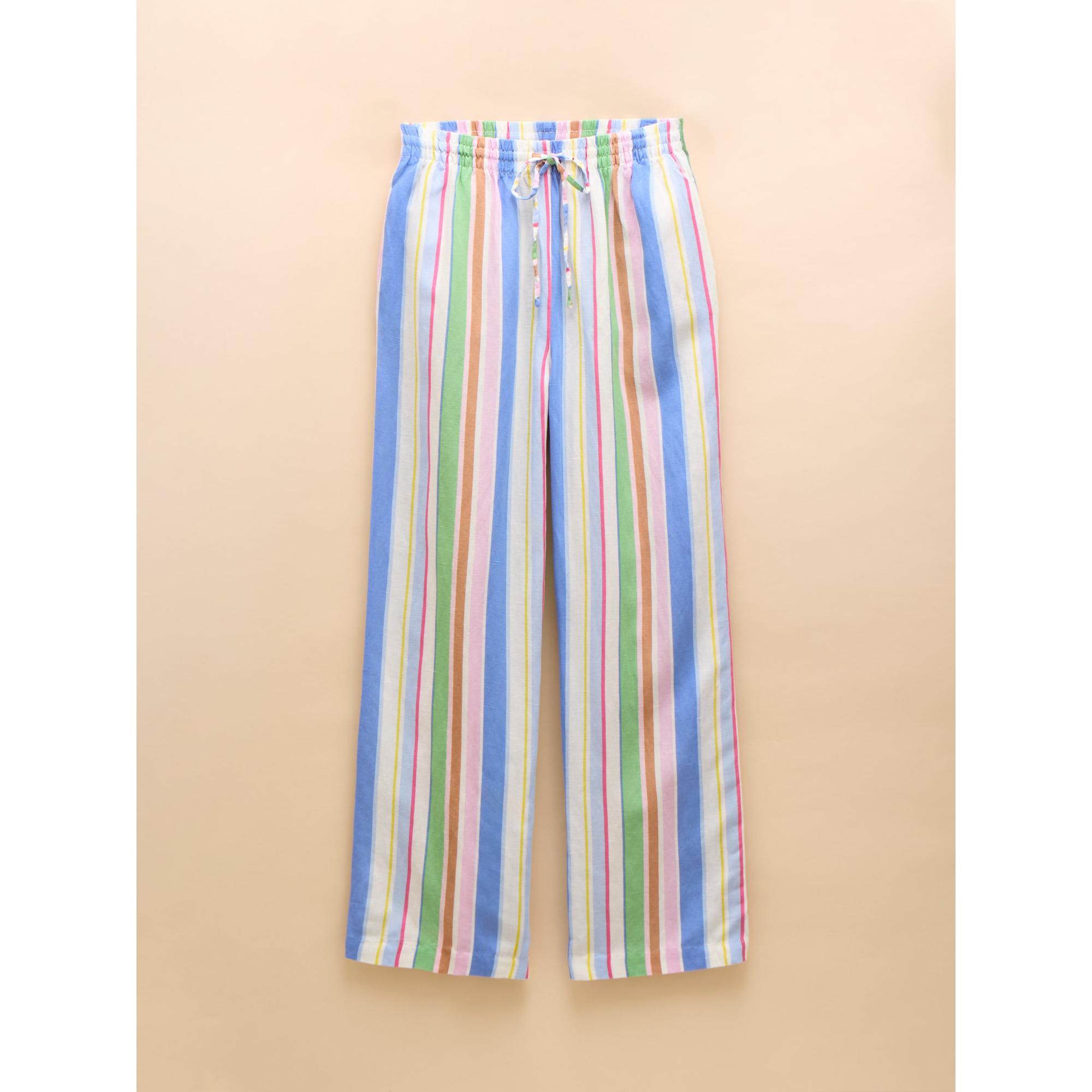 Product image 2 of 12 of Joules Women's Linen Trousers - Multi Stripe