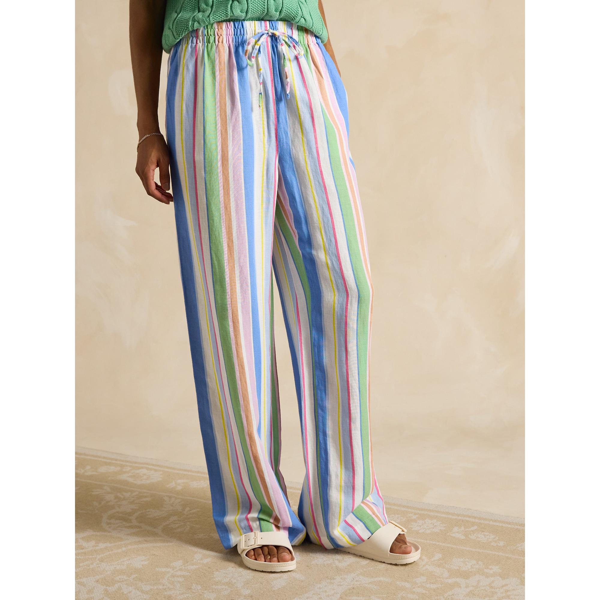 Product image 8 of 12 of Joules Women's Linen Trousers - Multi Stripe