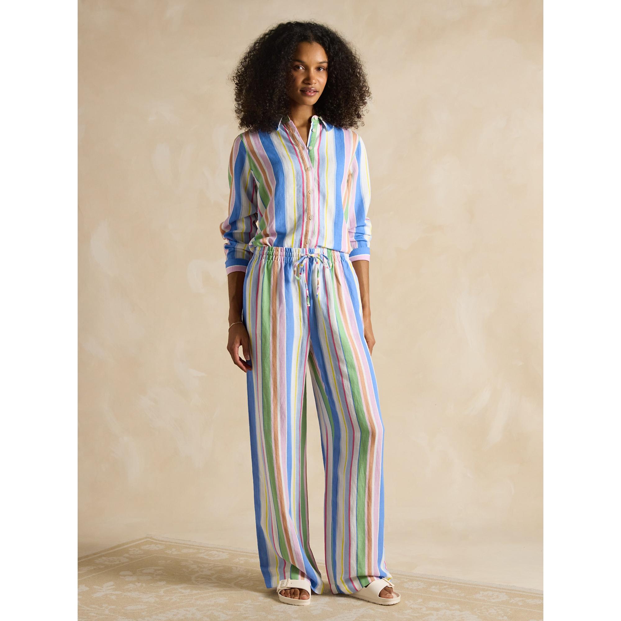Product image 12 of 12 of Joules Women's Linen Trousers - Multi Stripe
