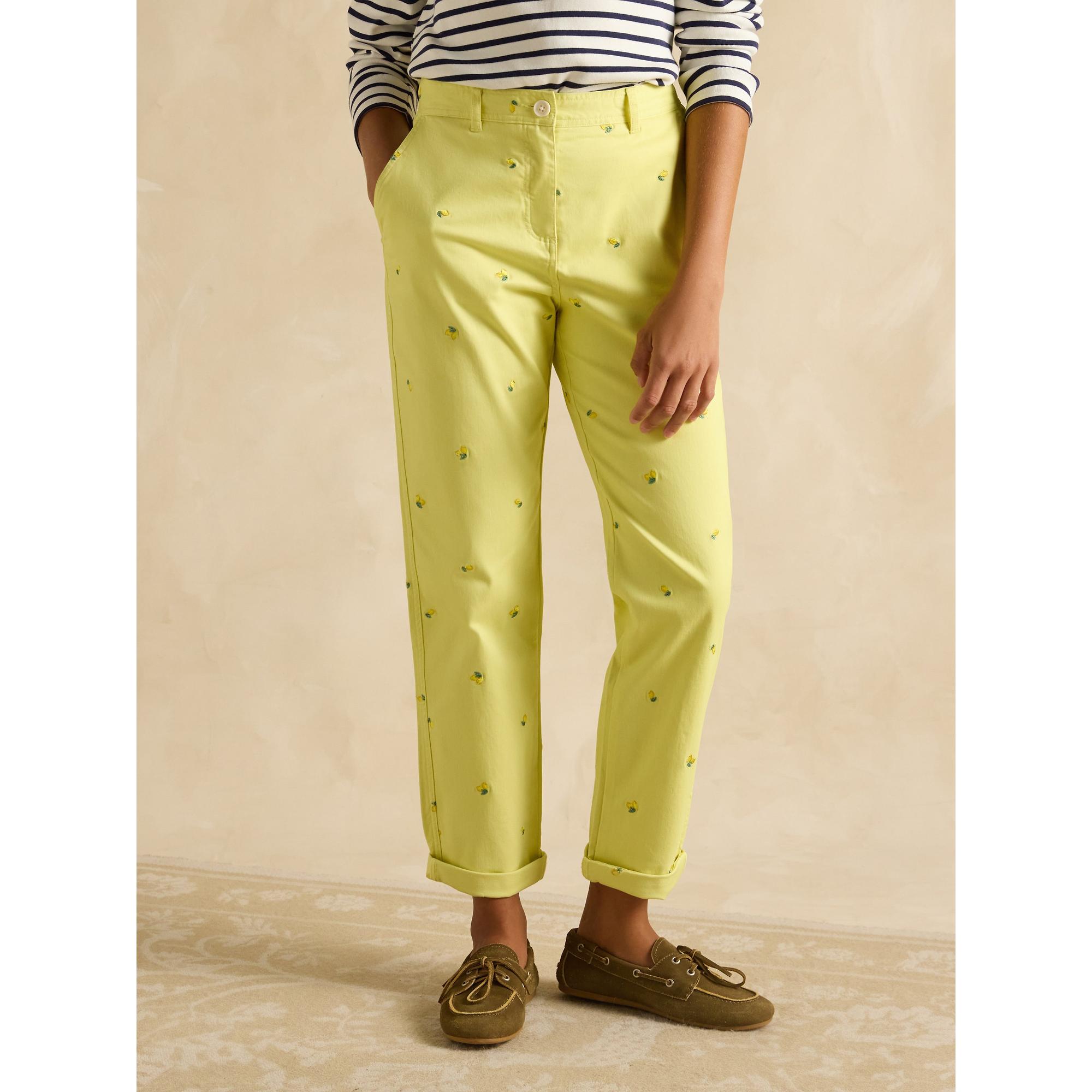 Product image 2 of 6 of Joules Women's Embroidered Chinos - Lemons