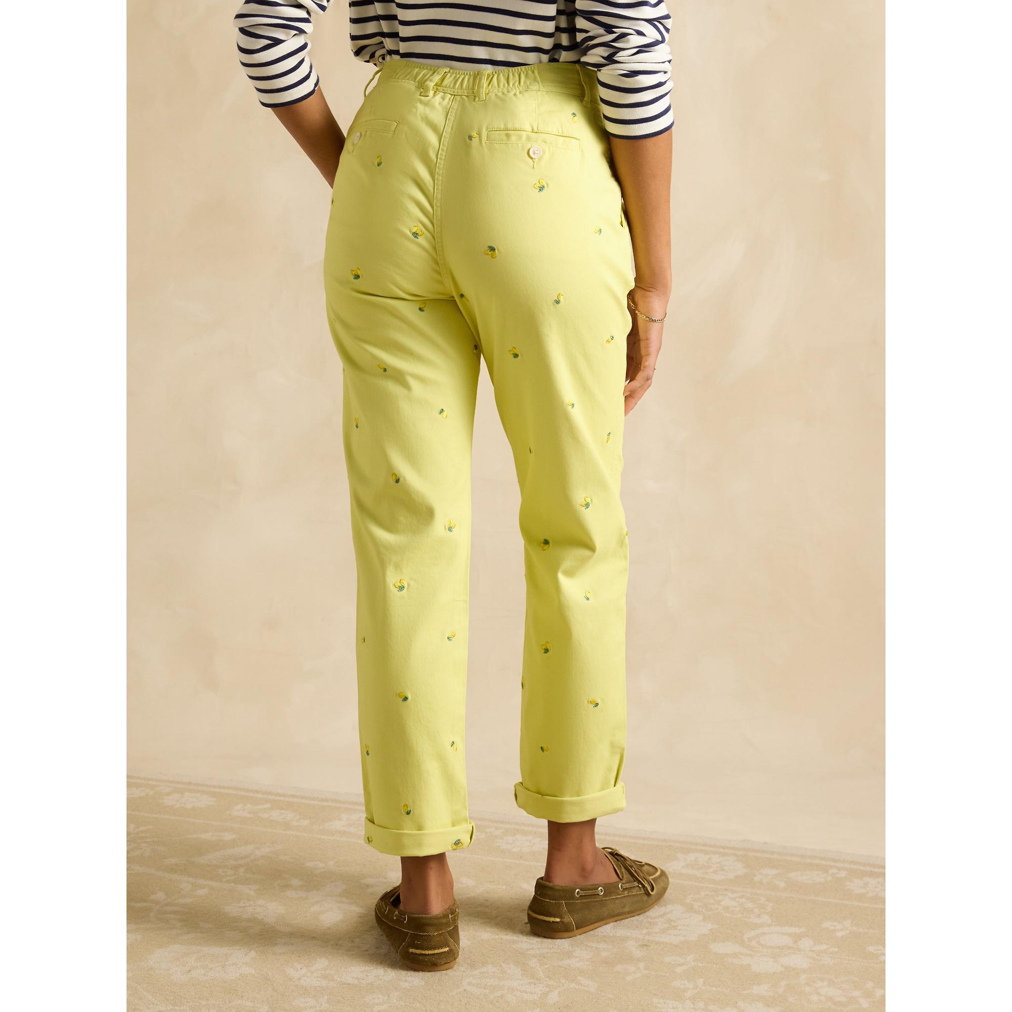Product image 3 of 6 of Joules Women's Embroidered Chinos - Lemons