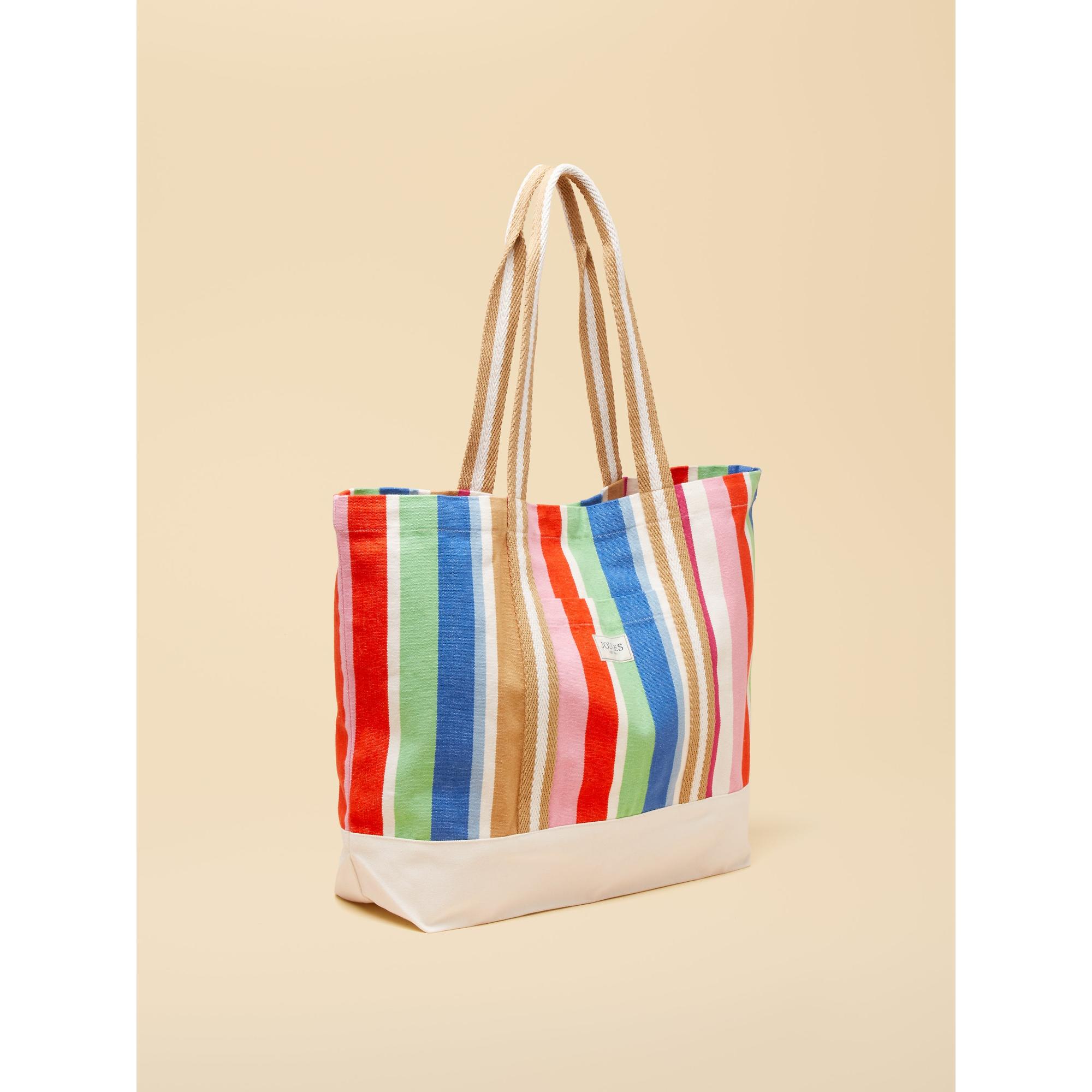 Product image 5 of 8 of Joules Women's Promenade Canvas Tote Bag - Multi Stripe