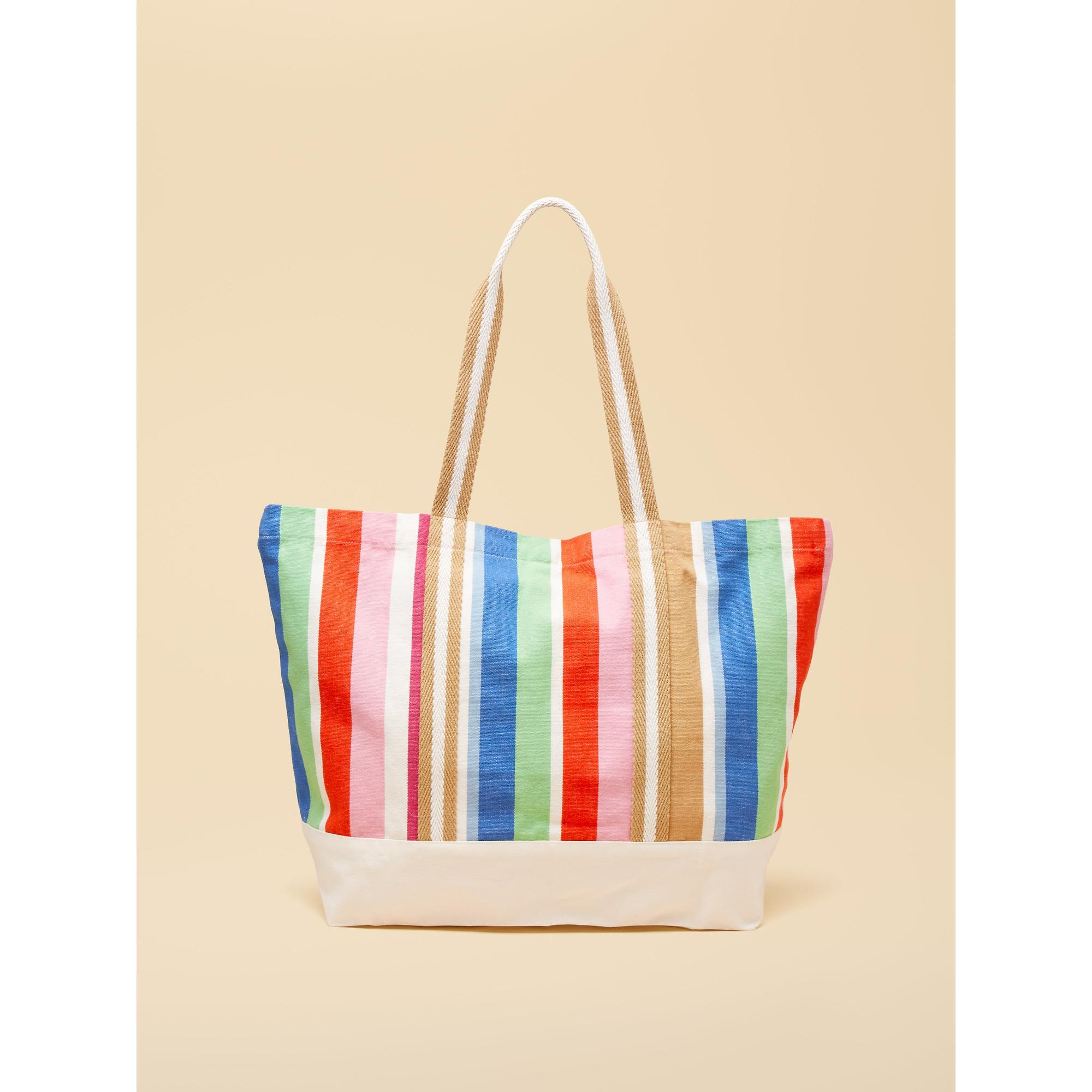 Product image 6 of 8 of Joules Women's Promenade Canvas Tote Bag - Multi Stripe