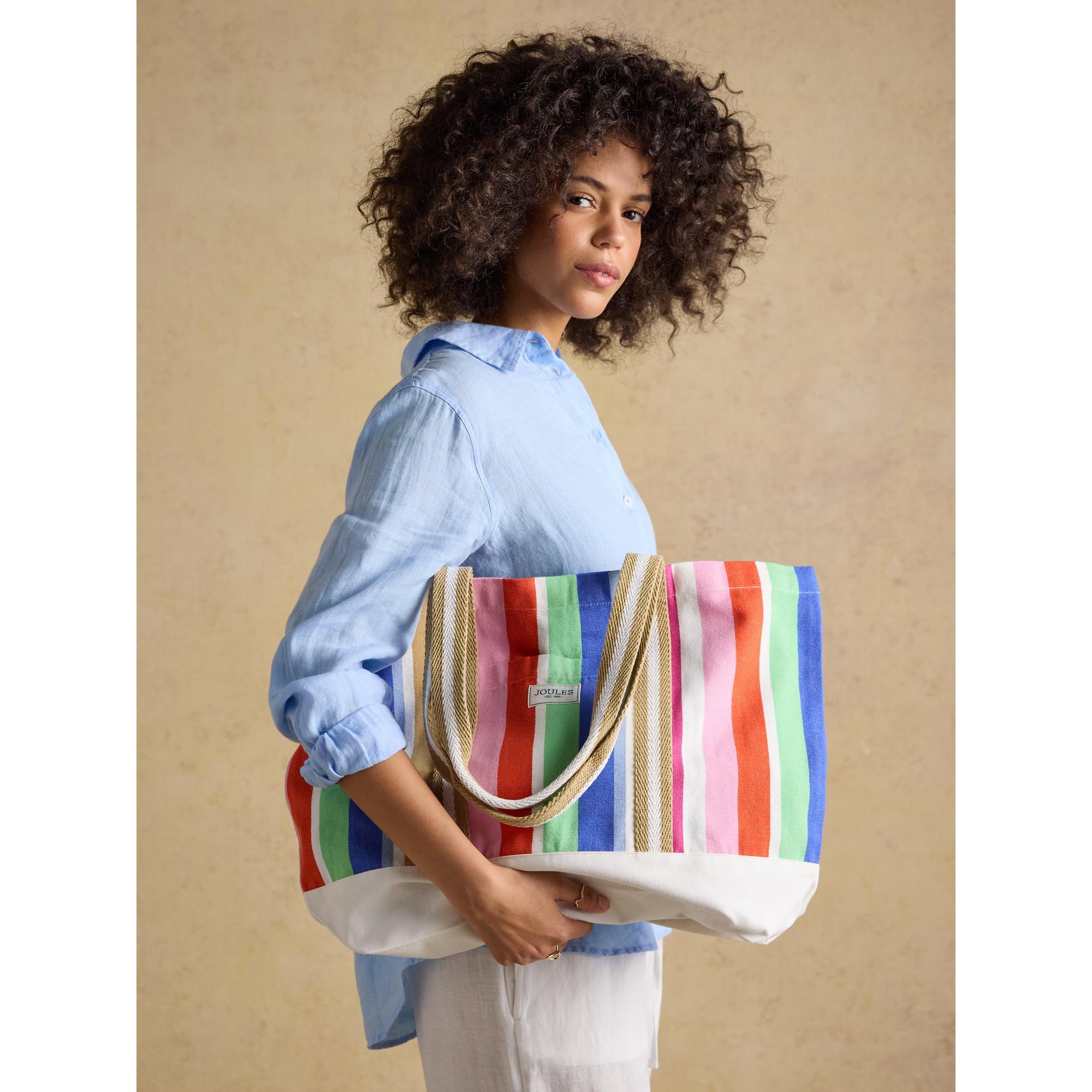 Product image 2 of 8 of Joules Women's Promenade Canvas Tote Bag - Multi Stripe