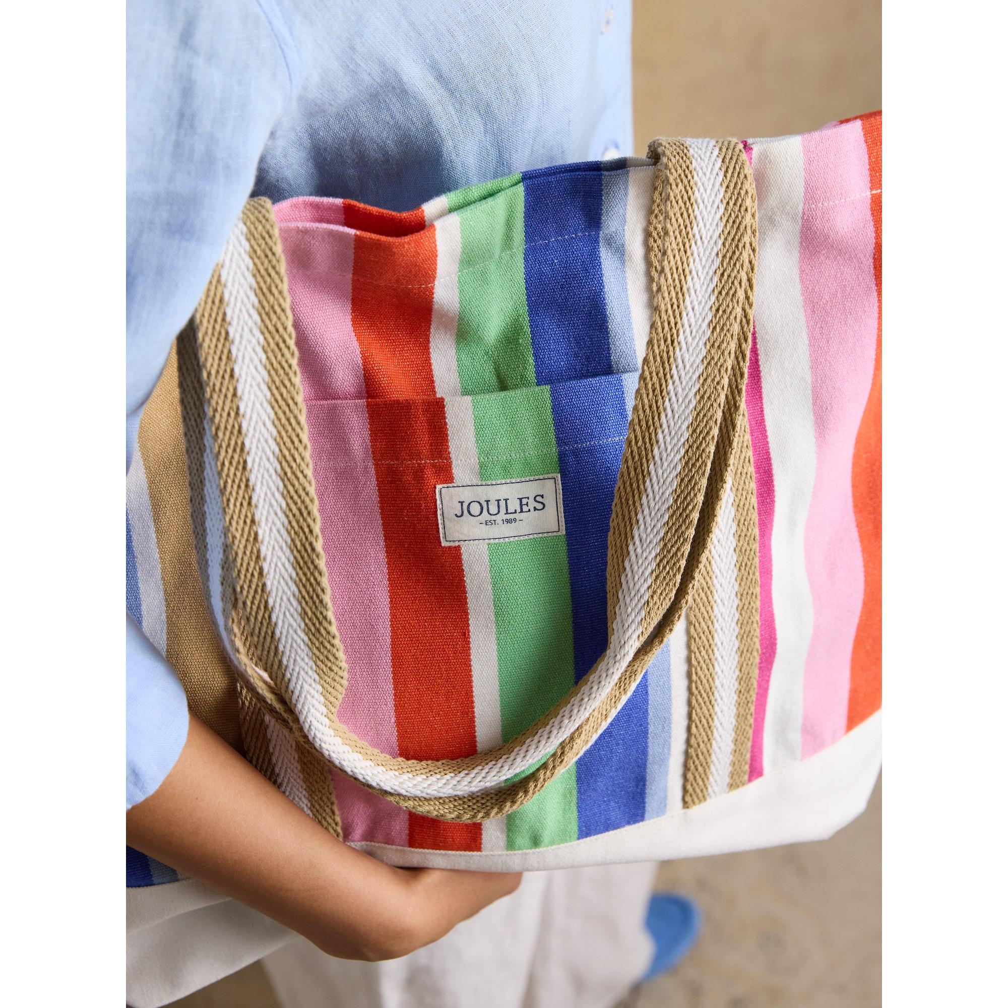 Product image 4 of 8 of Joules Women's Promenade Canvas Tote Bag - Multi Stripe