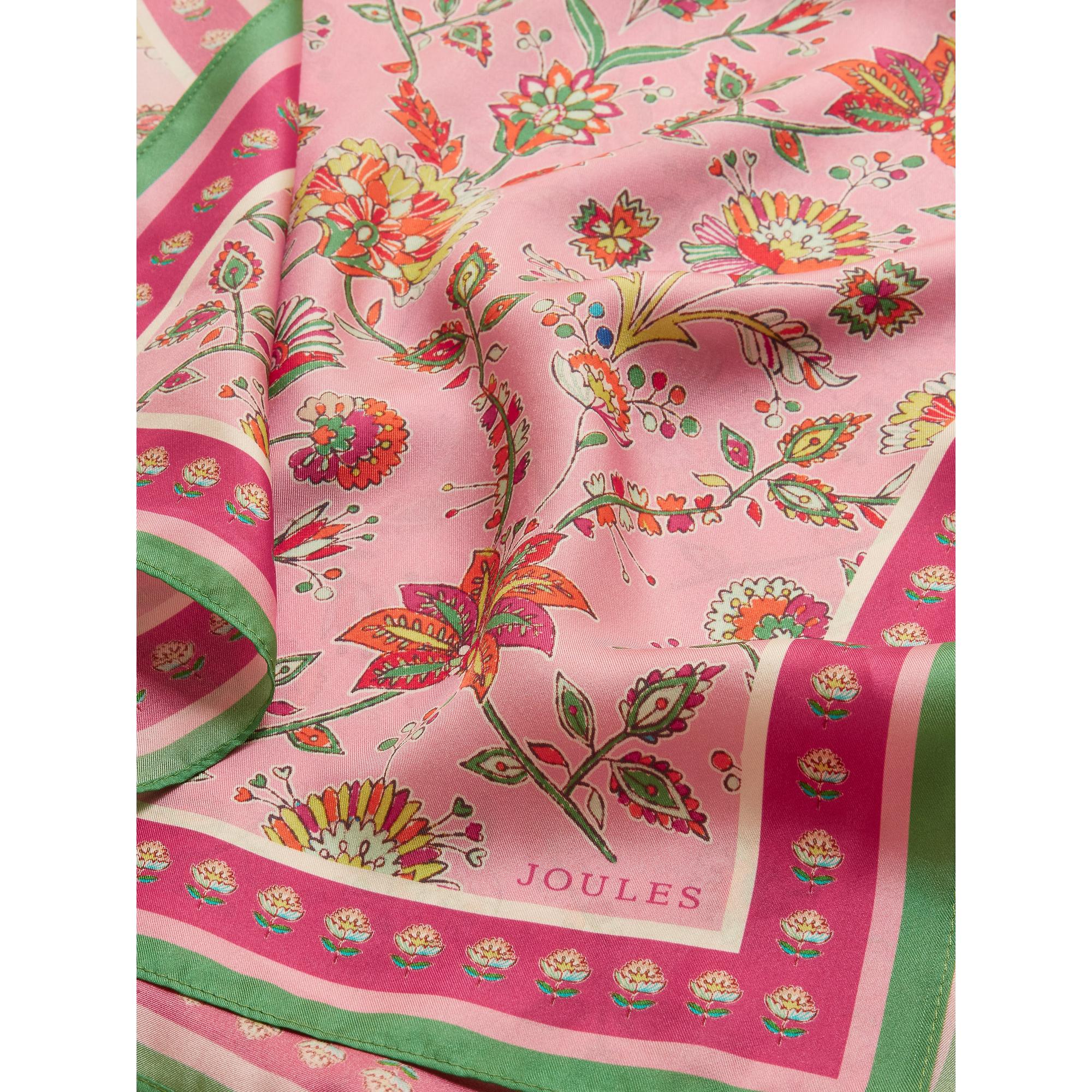 Product image 5 of 8 of Joules Women's Windsor Silk Scarf - Pink