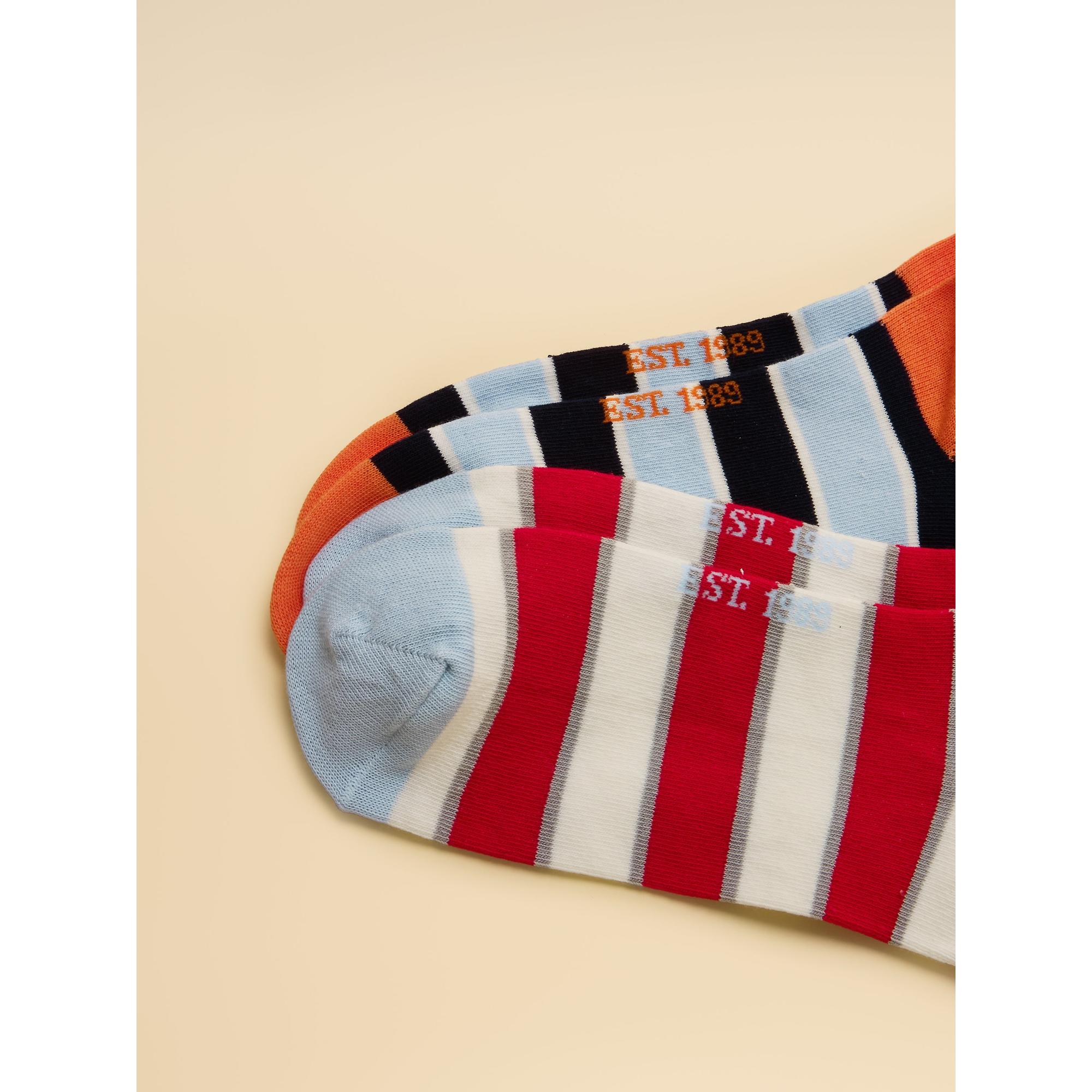 Product image 2 of 3 of Joules Men's Rilla 5 Pack Trainer Socks - Multi Bright