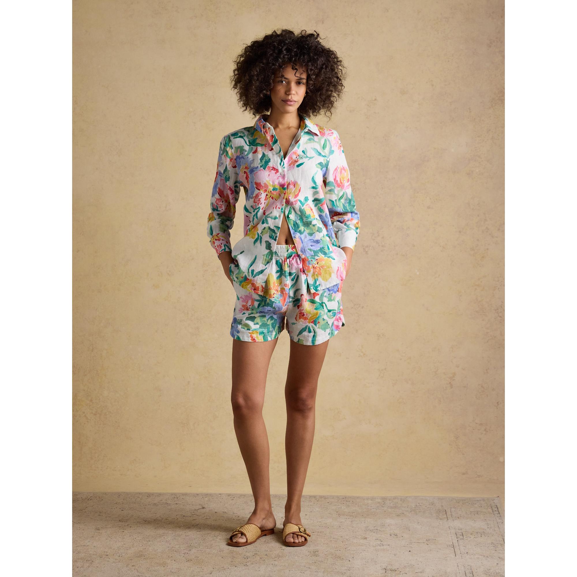 Product image 6 of 7 of Joules Women's Linen Shorts - Multi Floral