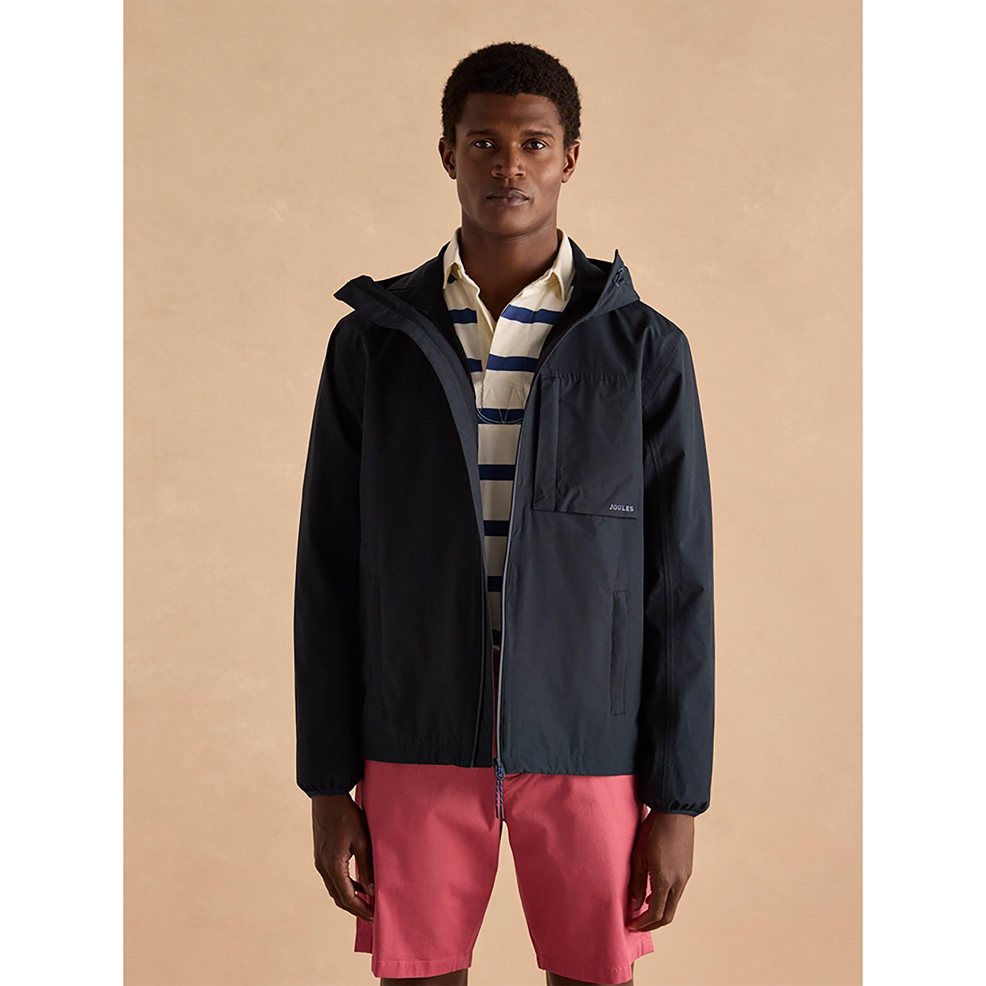 Product image 5 of 14 of Joules Men's Ayston Lightweight Waterproof Coat - Navy Blue