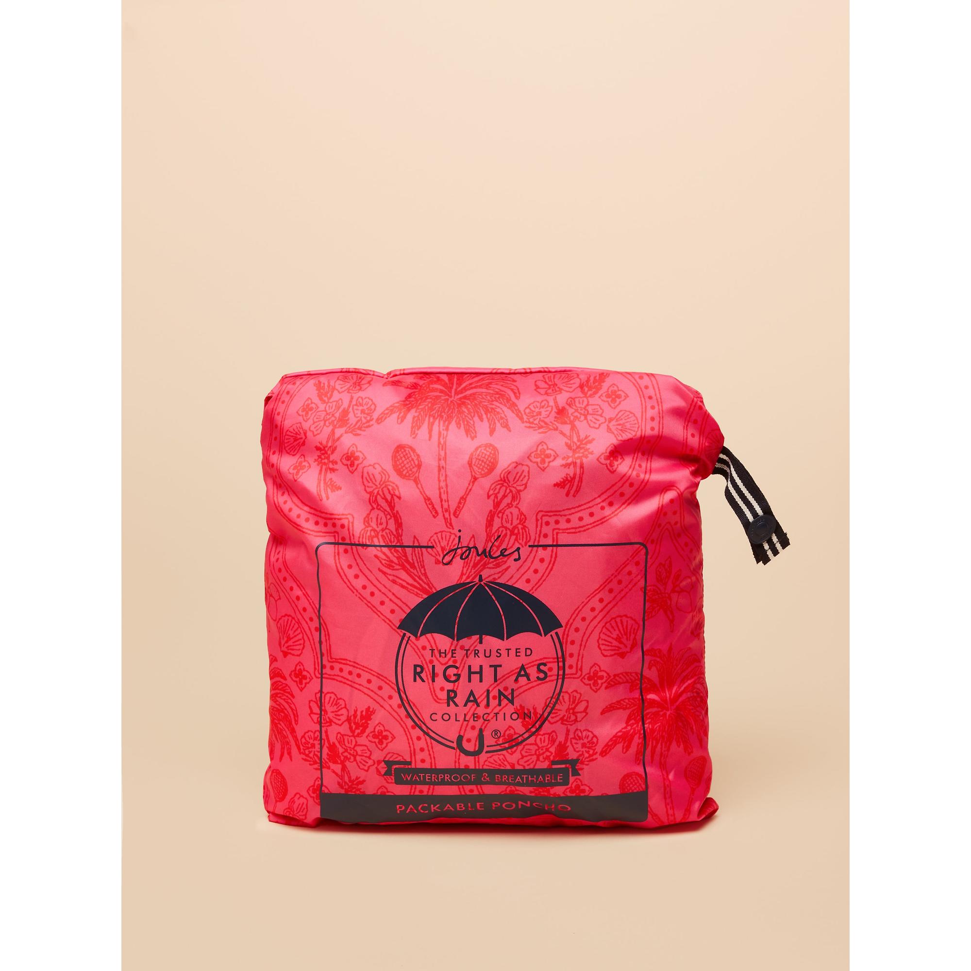 Product image 8 of 8 of Joules Women's Elstow Packable Poncho - Pink