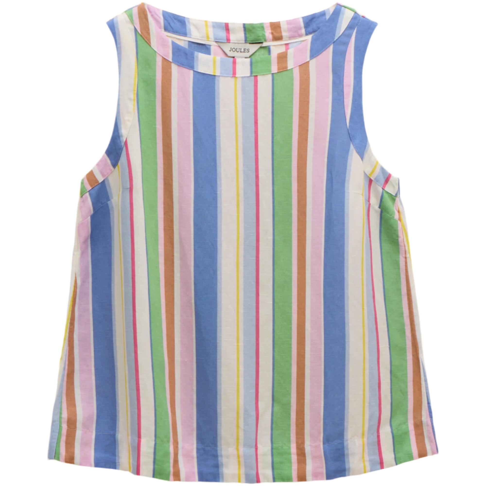 Product image 1 of 7 of Joules Women's Cove Linen Vest - Multi Stripe
