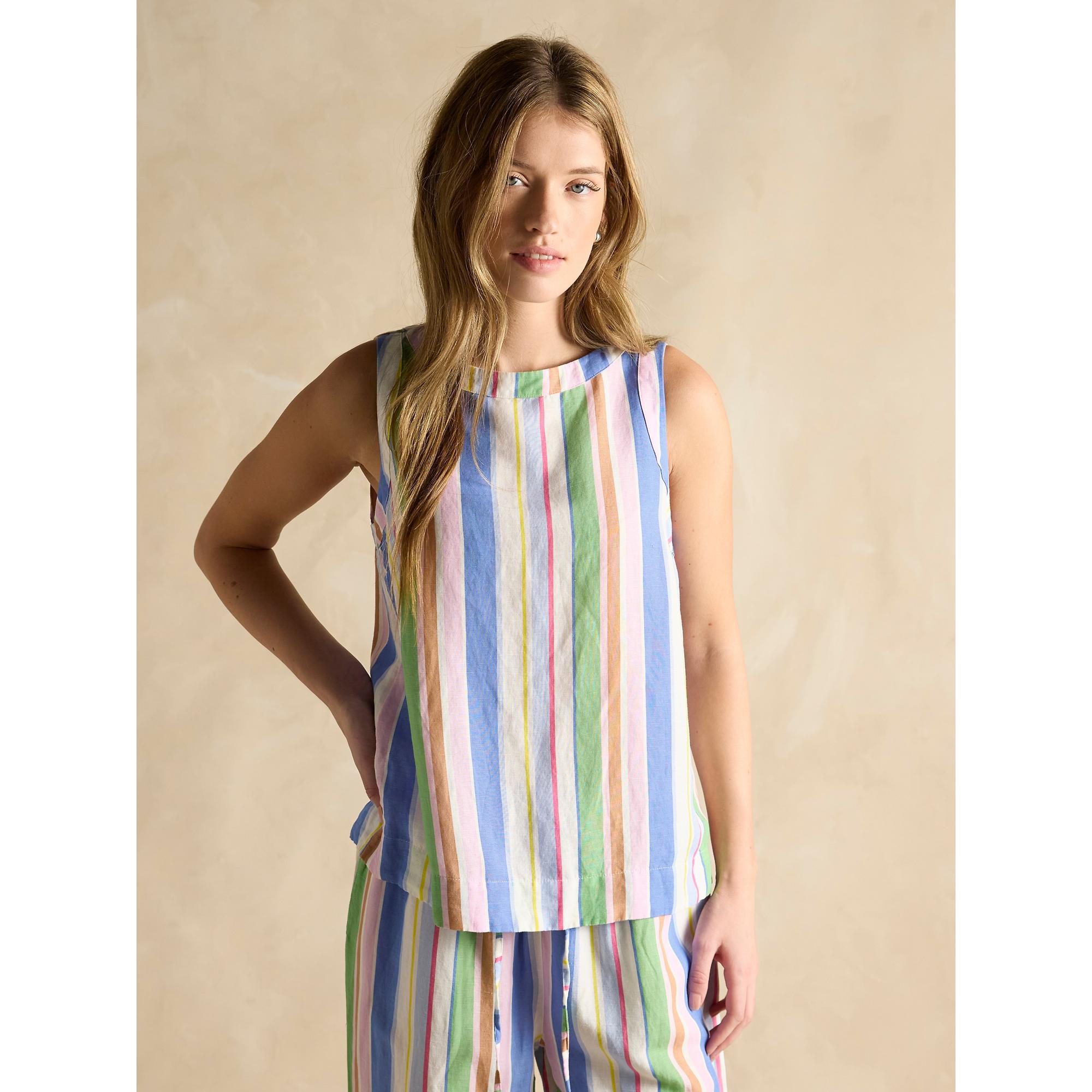 Product image 2 of 7 of Joules Women's Cove Linen Vest - Multi Stripe