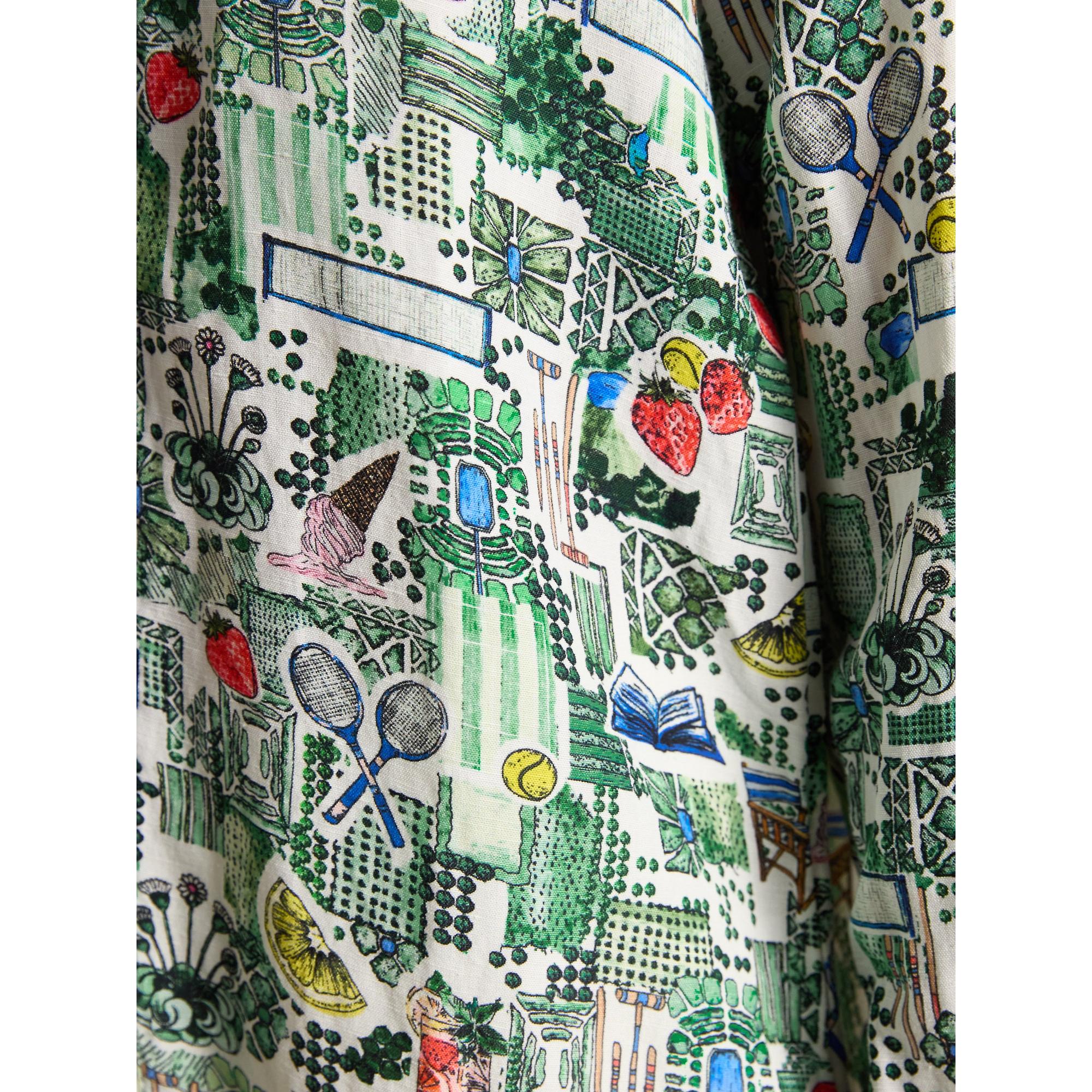Product image 7 of 8 of Joules Women's Maeva 100% Linen Shirt - Tennis Print