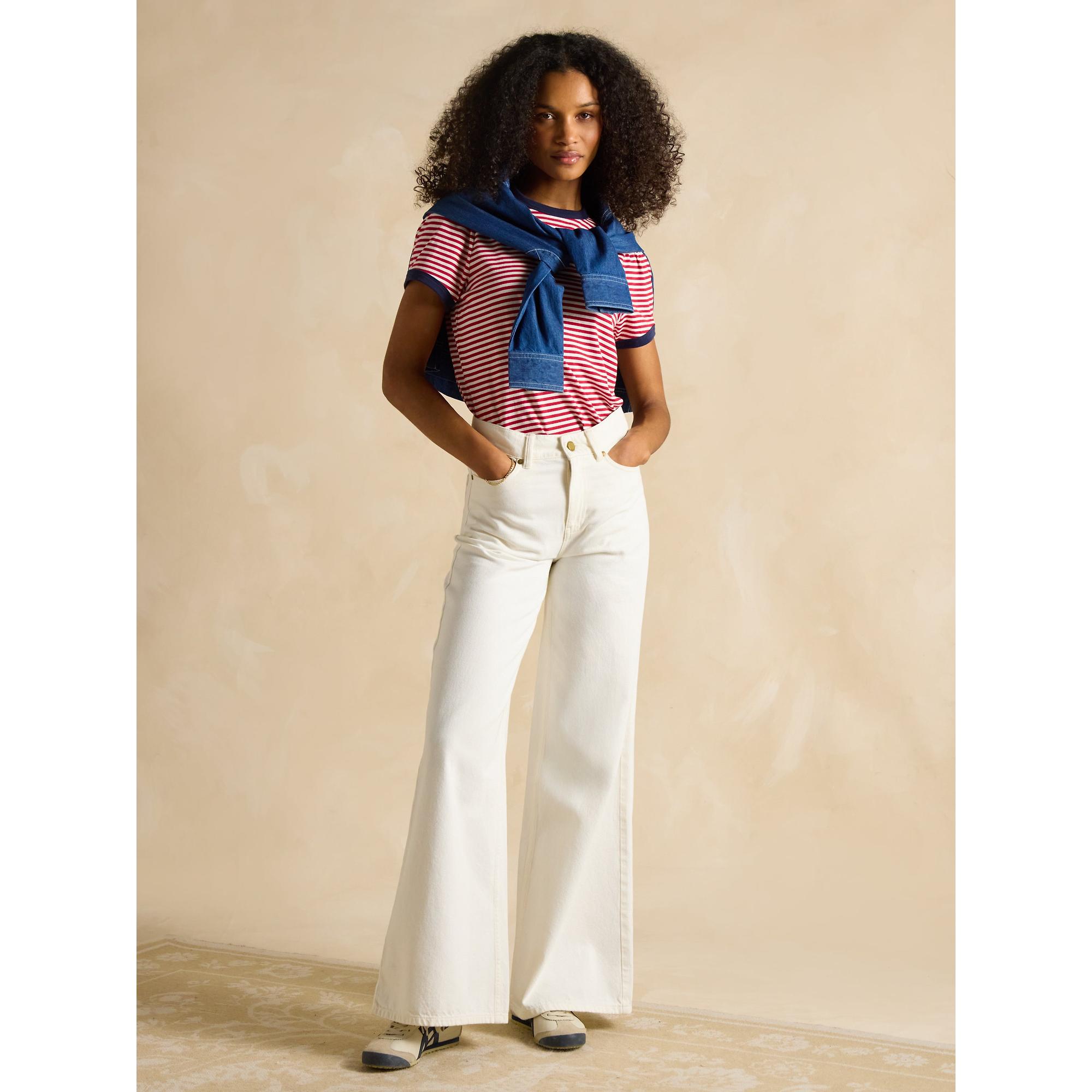 Product image 4 of 9 of Joules Women's Palazzo Jeans - Ecru