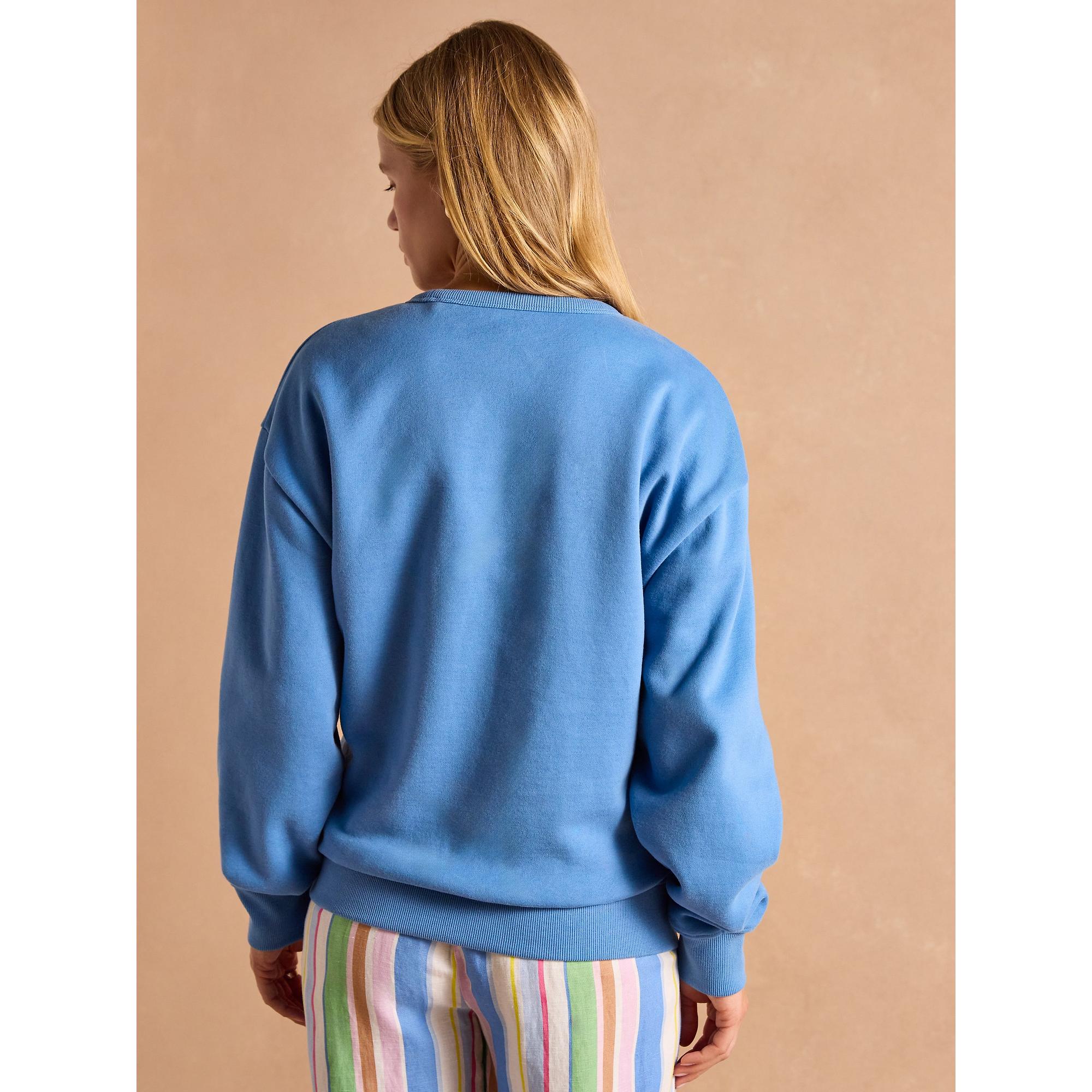 Product image 3 of 10 of Joules Women's Graphic Crew Sweater - Blue