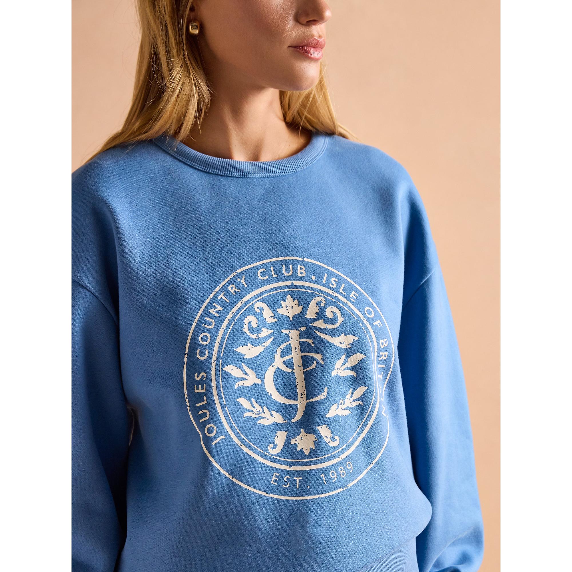 Product image 7 of 10 of Joules Women's Graphic Crew Sweater - Blue