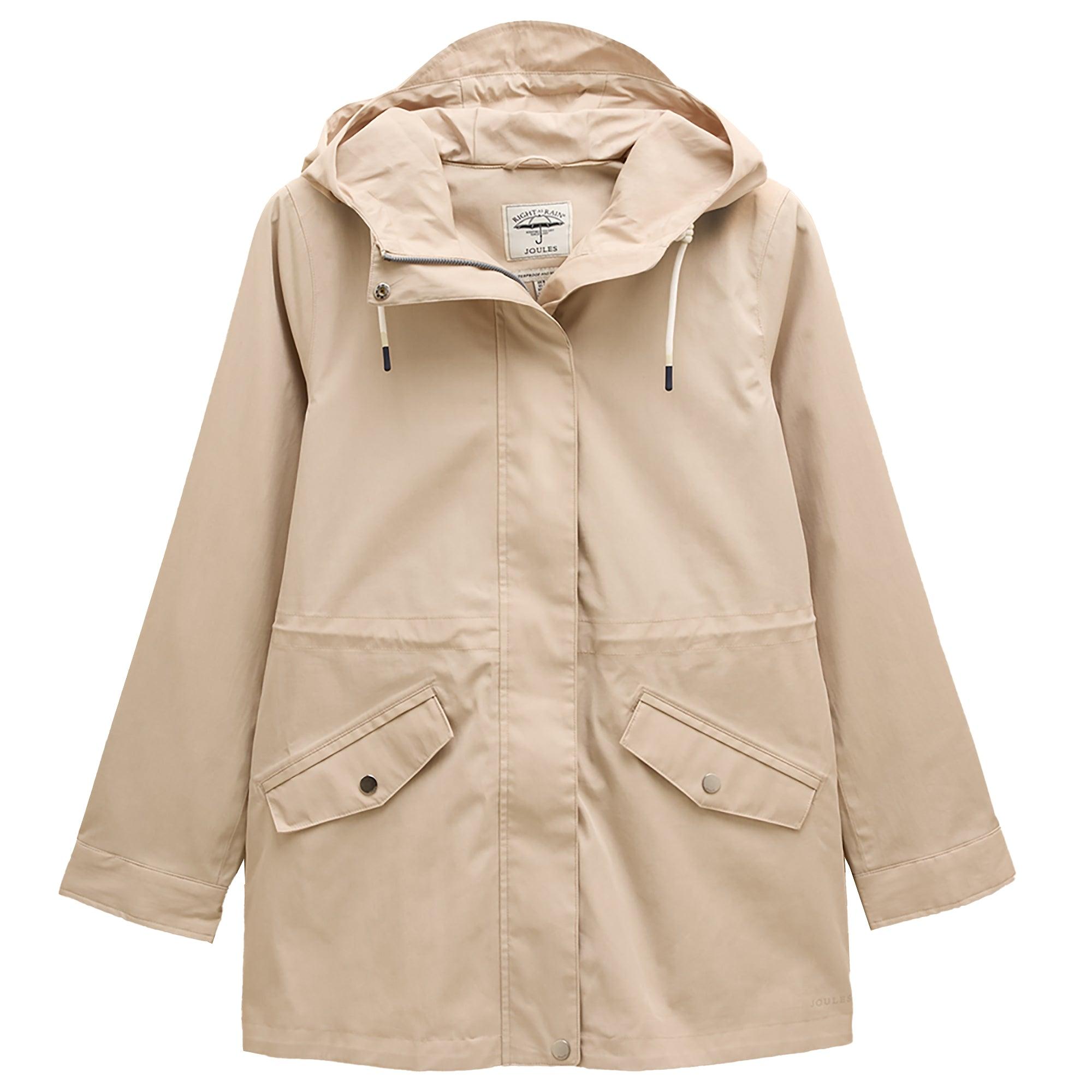 Product image 1 of 12 of Joules Women's Portwell Waterproof Raincoat - Neutral