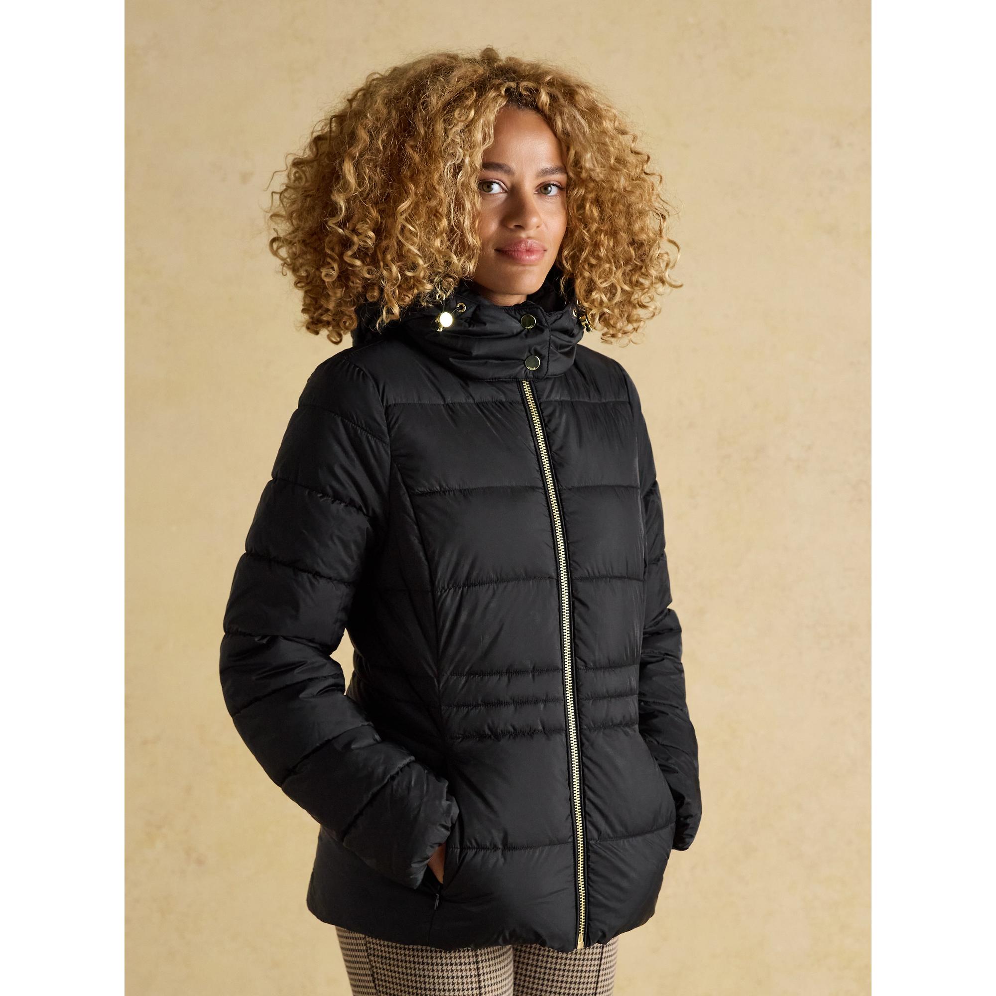 Product image 2 of 10 of Joules Women's Hadlow Short Showerproof Padded Coat - Black