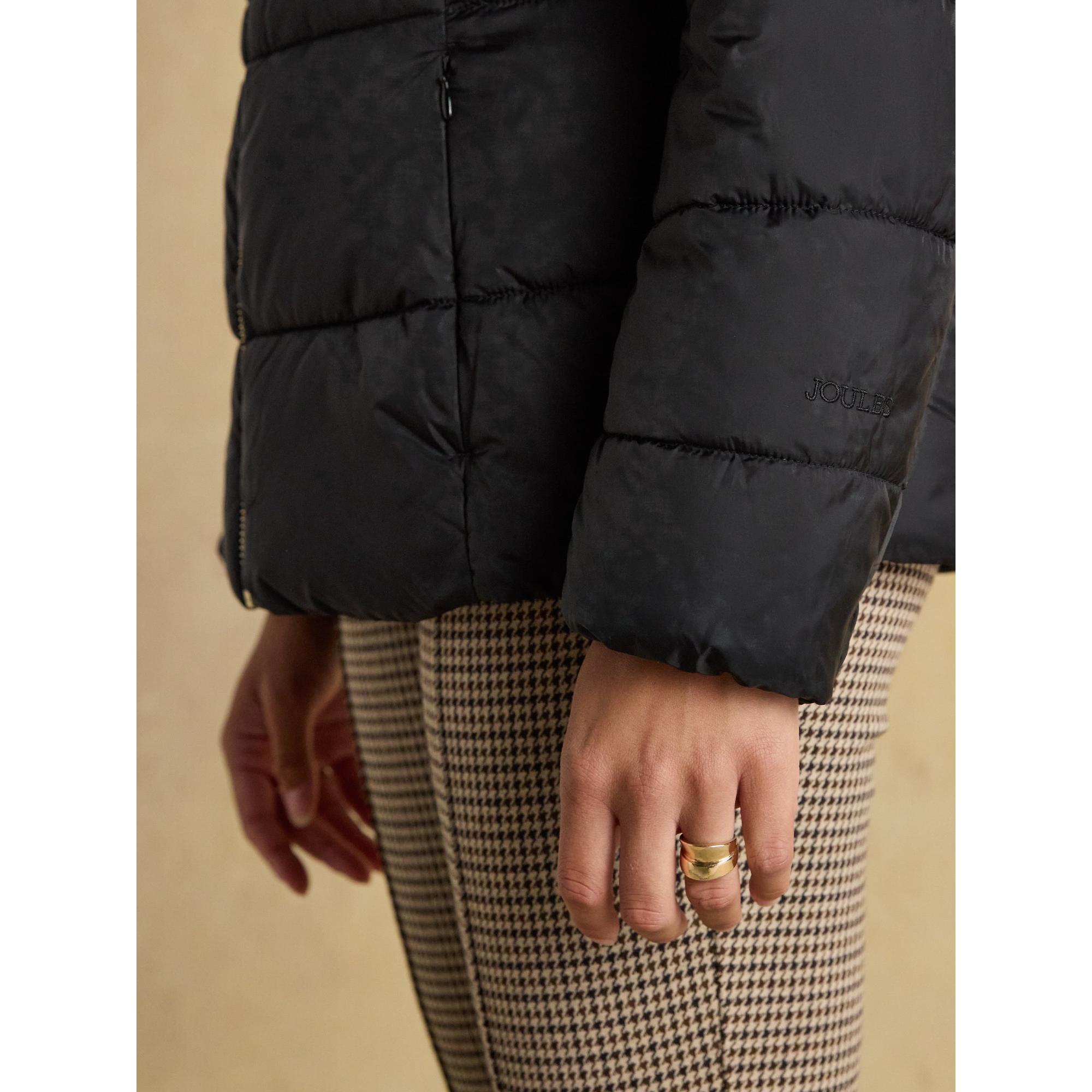 Product image 6 of 10 of Joules Women's Hadlow Short Showerproof Padded Coat - Black