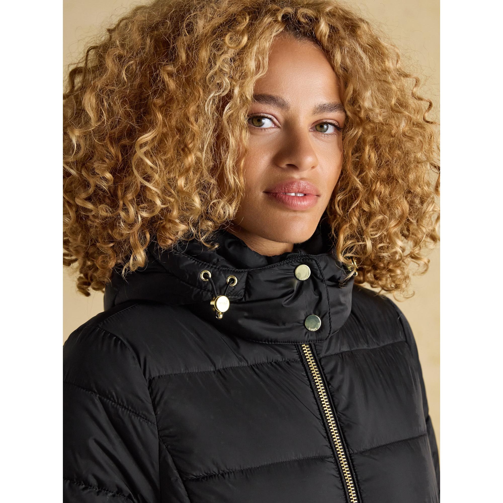 Product image 7 of 10 of Joules Women's Hadlow Short Showerproof Padded Coat - Black