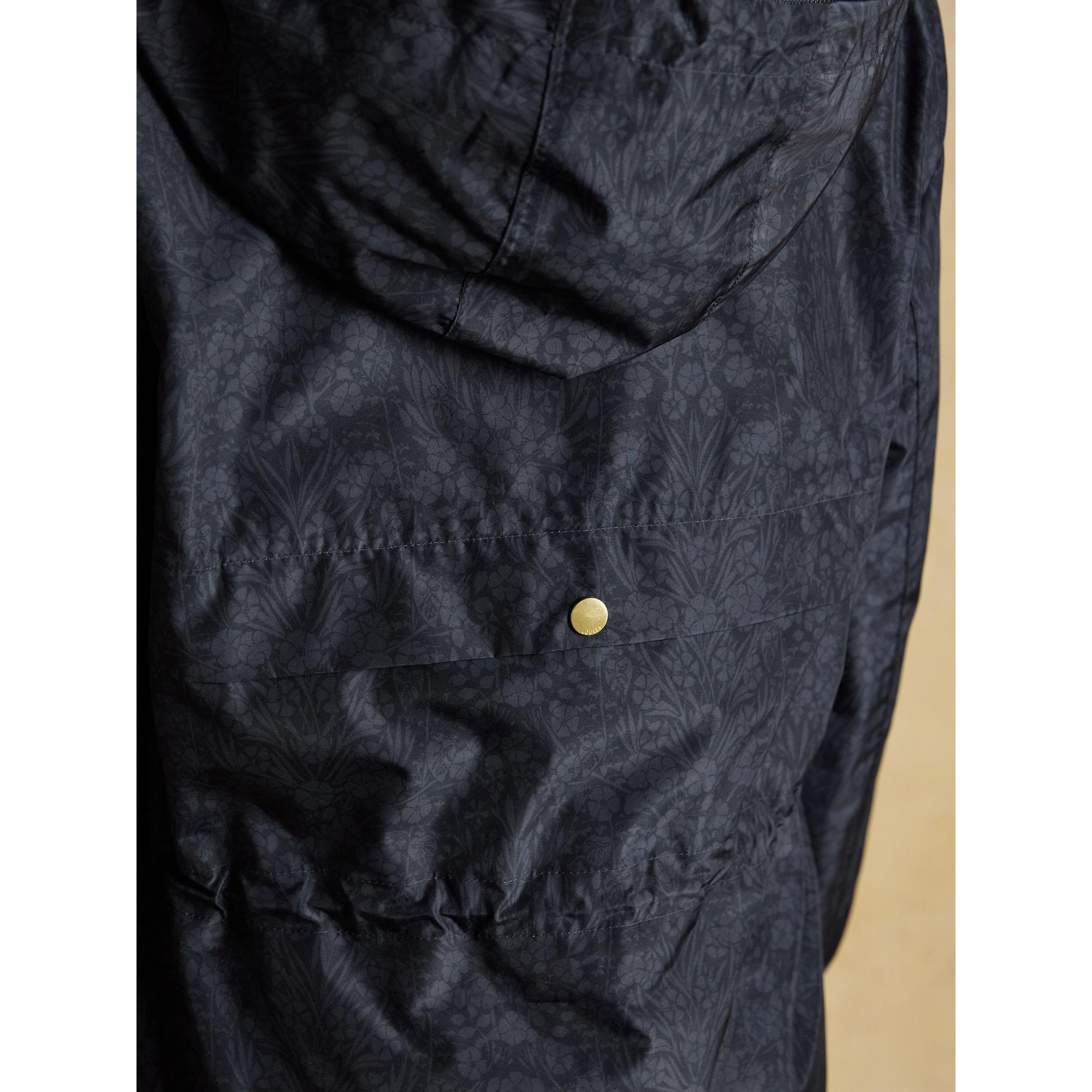 Product image 8 of 12 of Joules Women's Holkham Waterproof Packable Raincoat - Navy Floral Tonal
