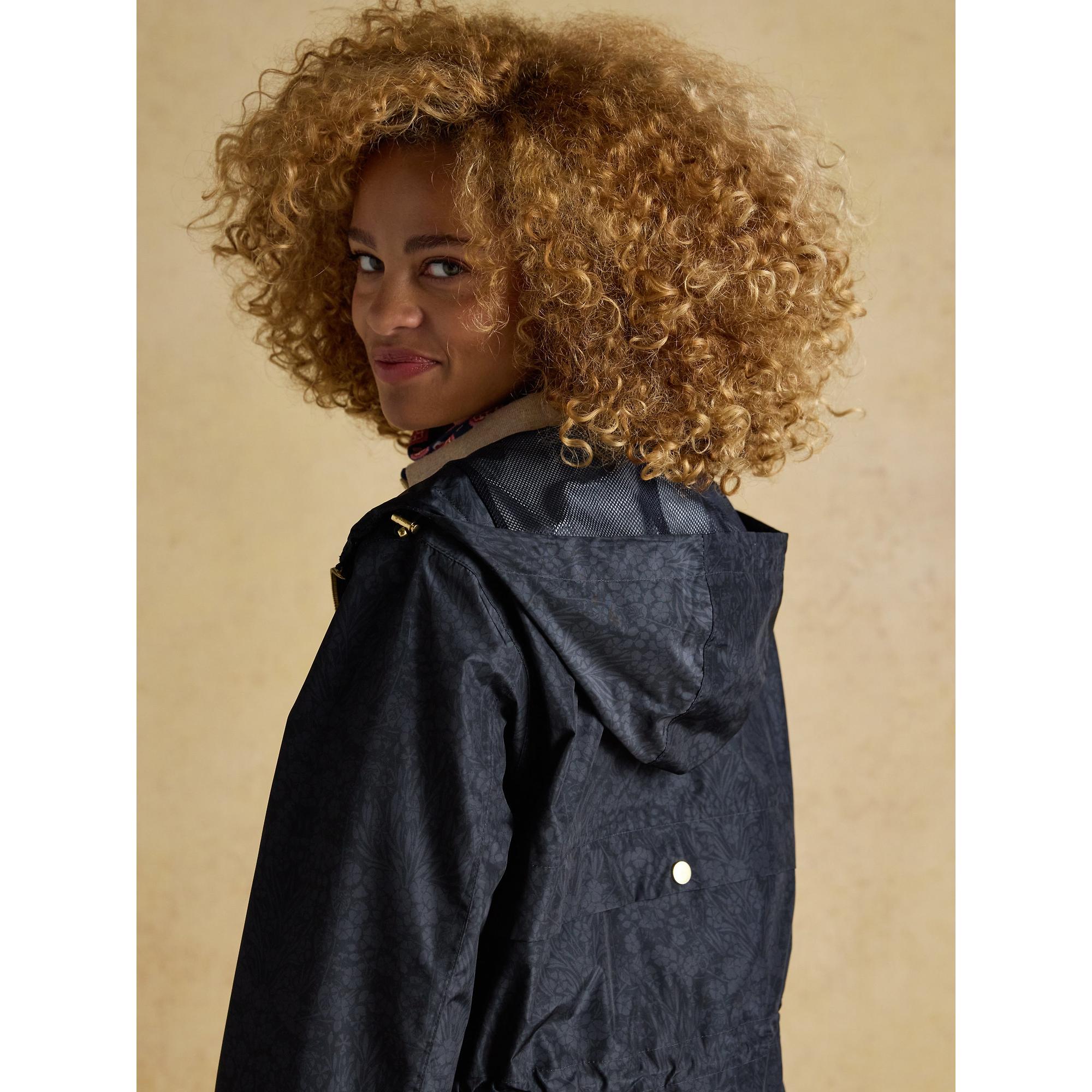 Product image 9 of 12 of Joules Women's Holkham Waterproof Packable Raincoat - Navy Floral Tonal