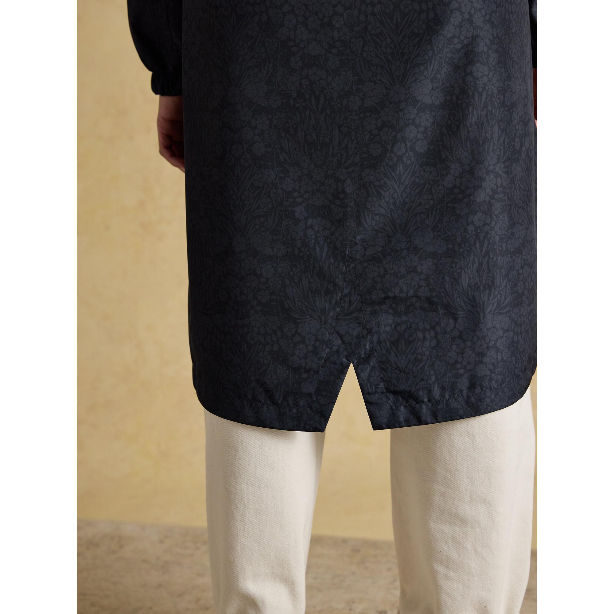 Product image 11 of 12 of Joules Women's Holkham Waterproof Packable Raincoat - Navy Floral Tonal