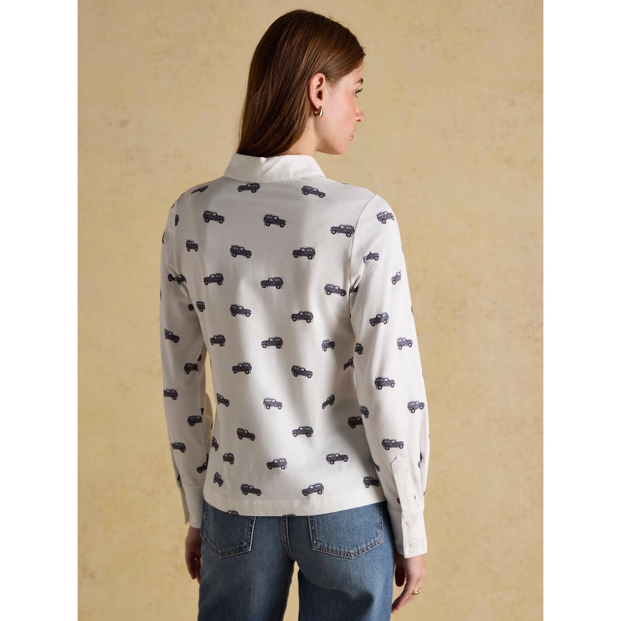 Product image 3 of 8 of Joules Women's Eleanor Tomlinson Jersey Shirt - Cream 4X4