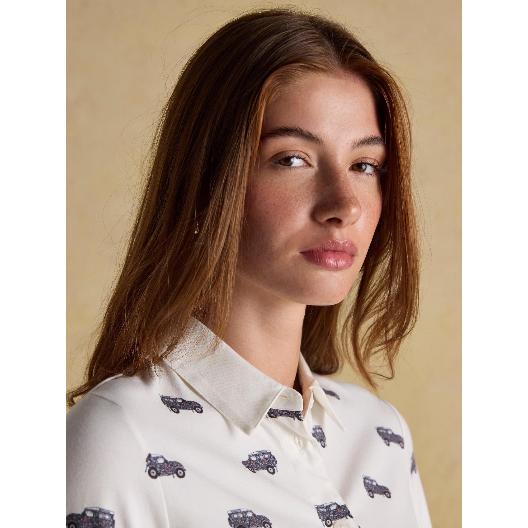 Product image 4 of 8 of Joules Women's Eleanor Tomlinson Jersey Shirt - Cream 4X4