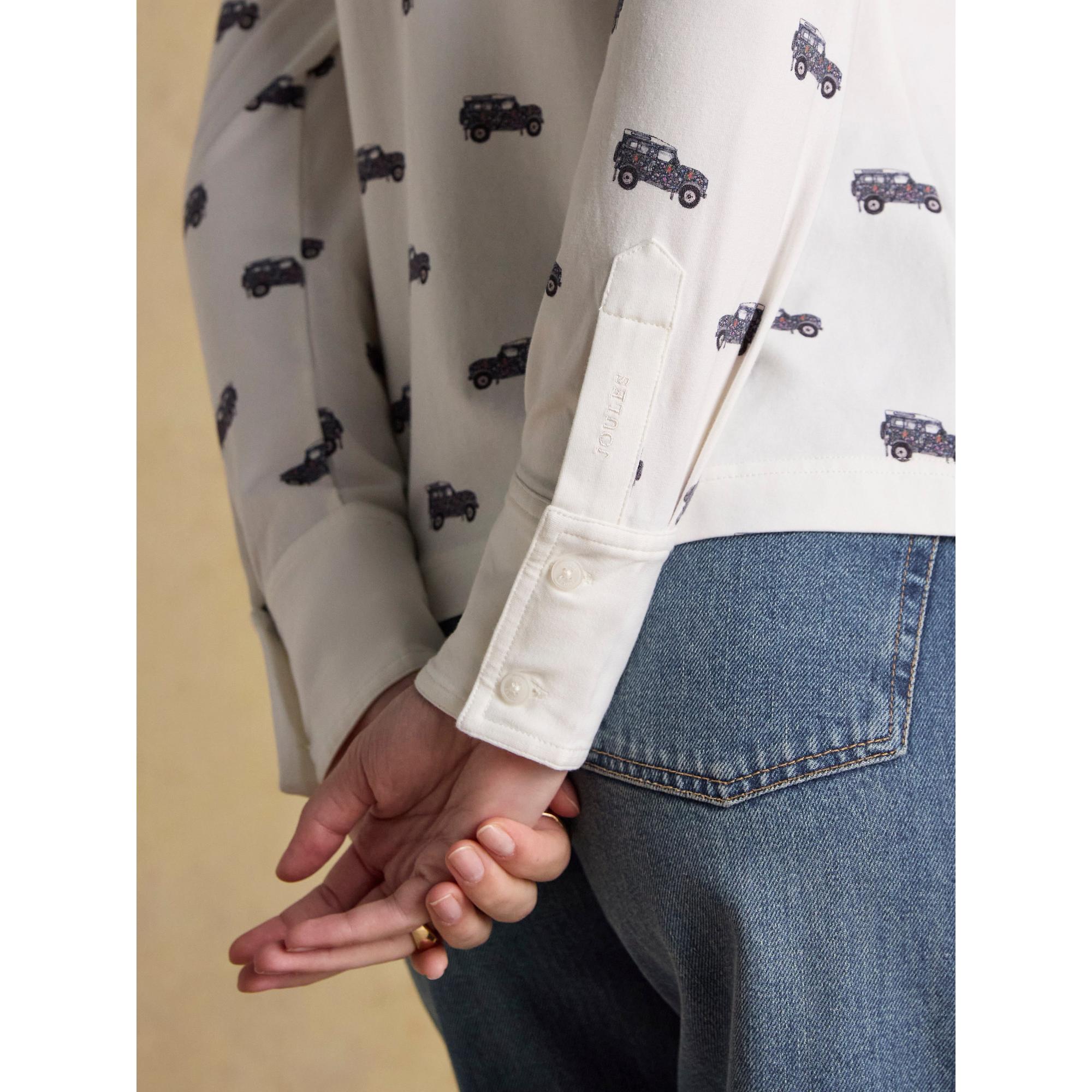 Product image 6 of 8 of Joules Women's Eleanor Tomlinson Jersey Shirt - Cream 4X4