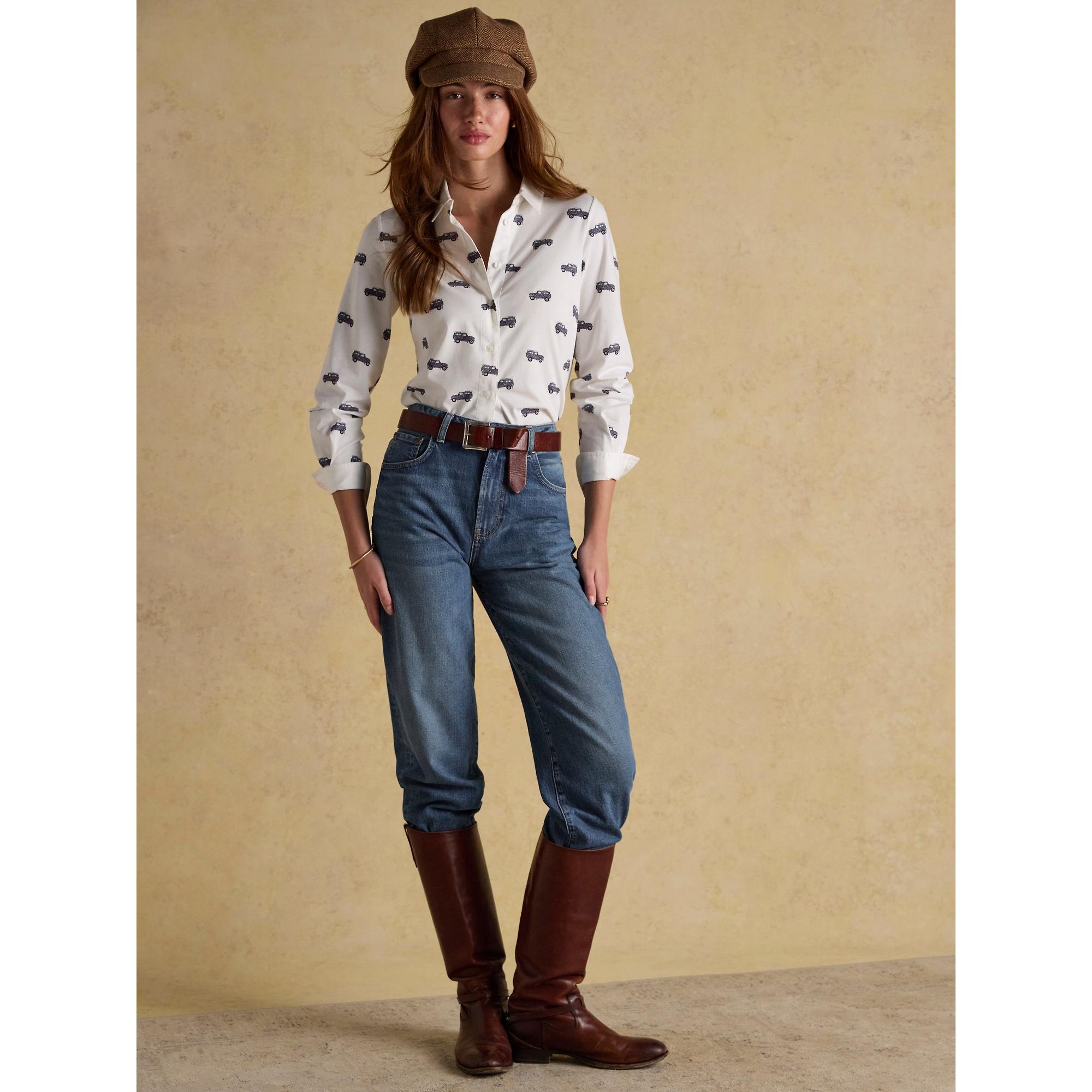 Product image 7 of 8 of Joules Women's Eleanor Tomlinson Jersey Shirt - Cream 4X4