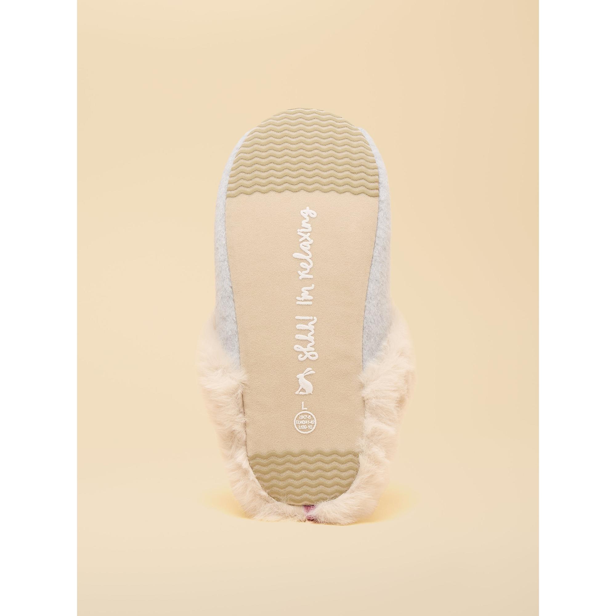Product image 5 of 5 of Joules Women's Slippet Luxe Embroidered Slippers - Grey Party Dogs