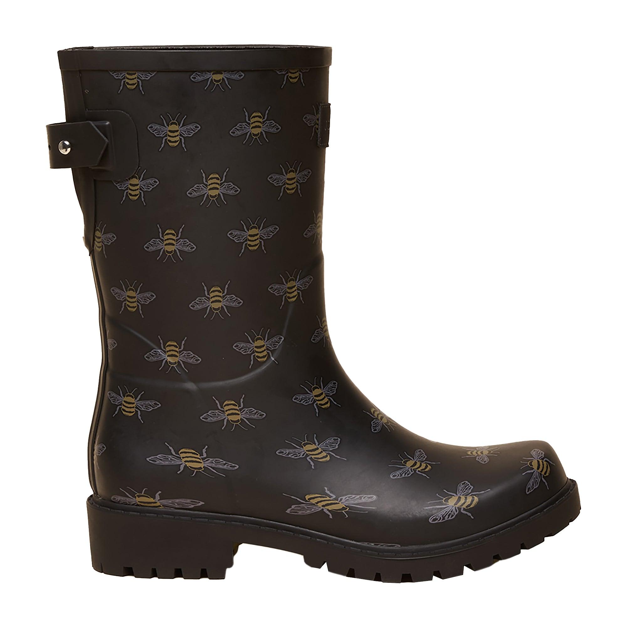 Product image 1 of 6 of Joules Women's Wistow Adjustable Wellies - Black Bee
