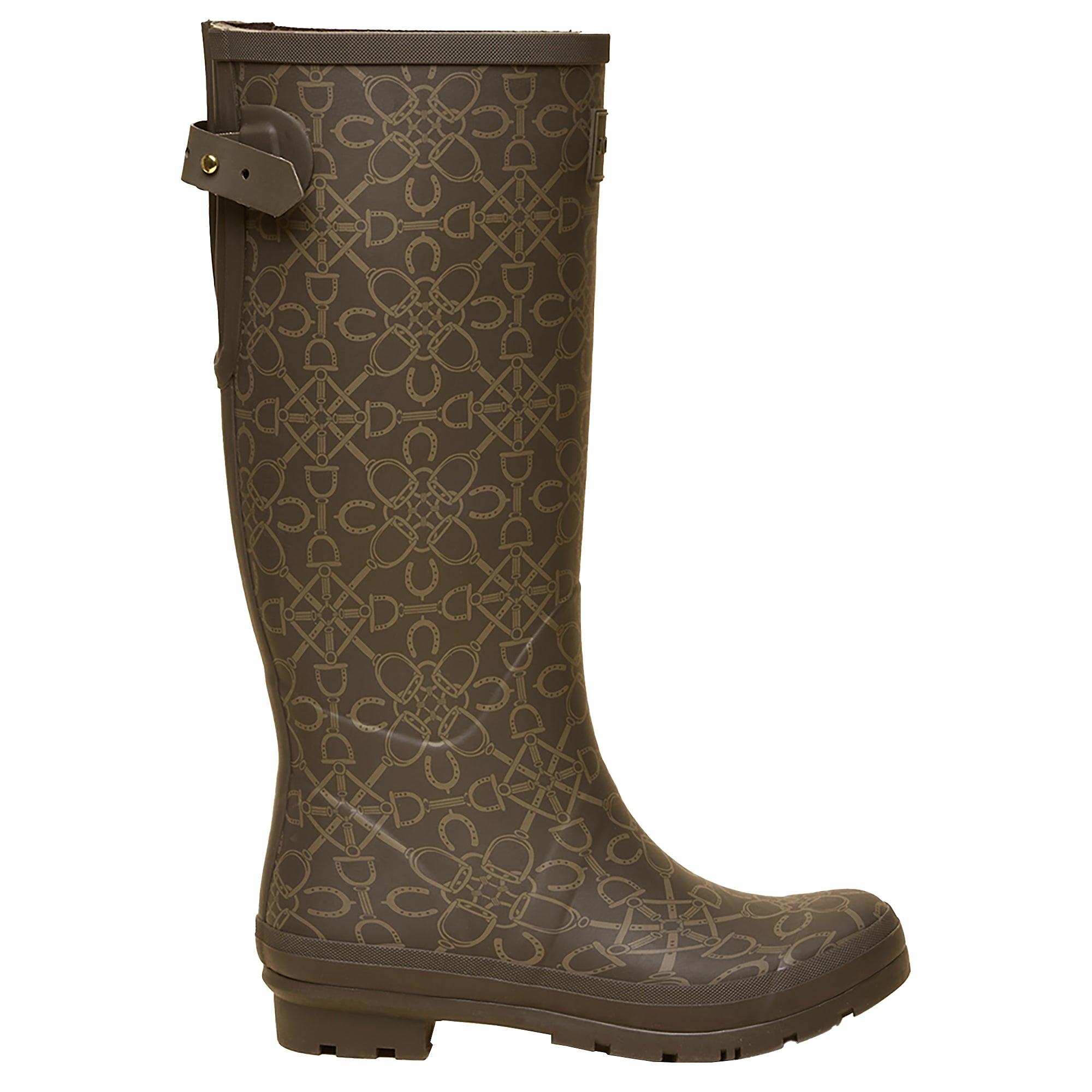 Product image 1 of 6 of Joules Women's Adjustable Tall Printed Wellies - Brown
