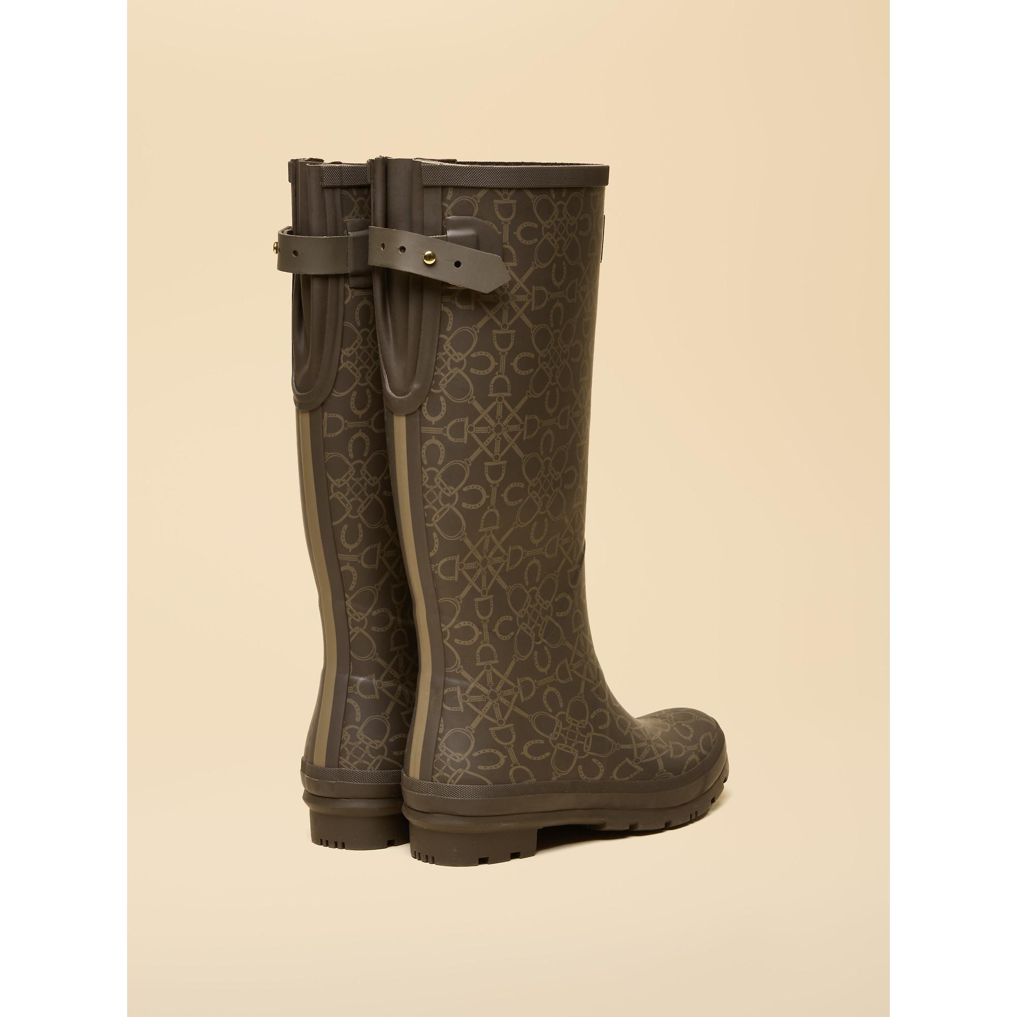 Product image 3 of 6 of Joules Women's Adjustable Tall Printed Wellies - Brown