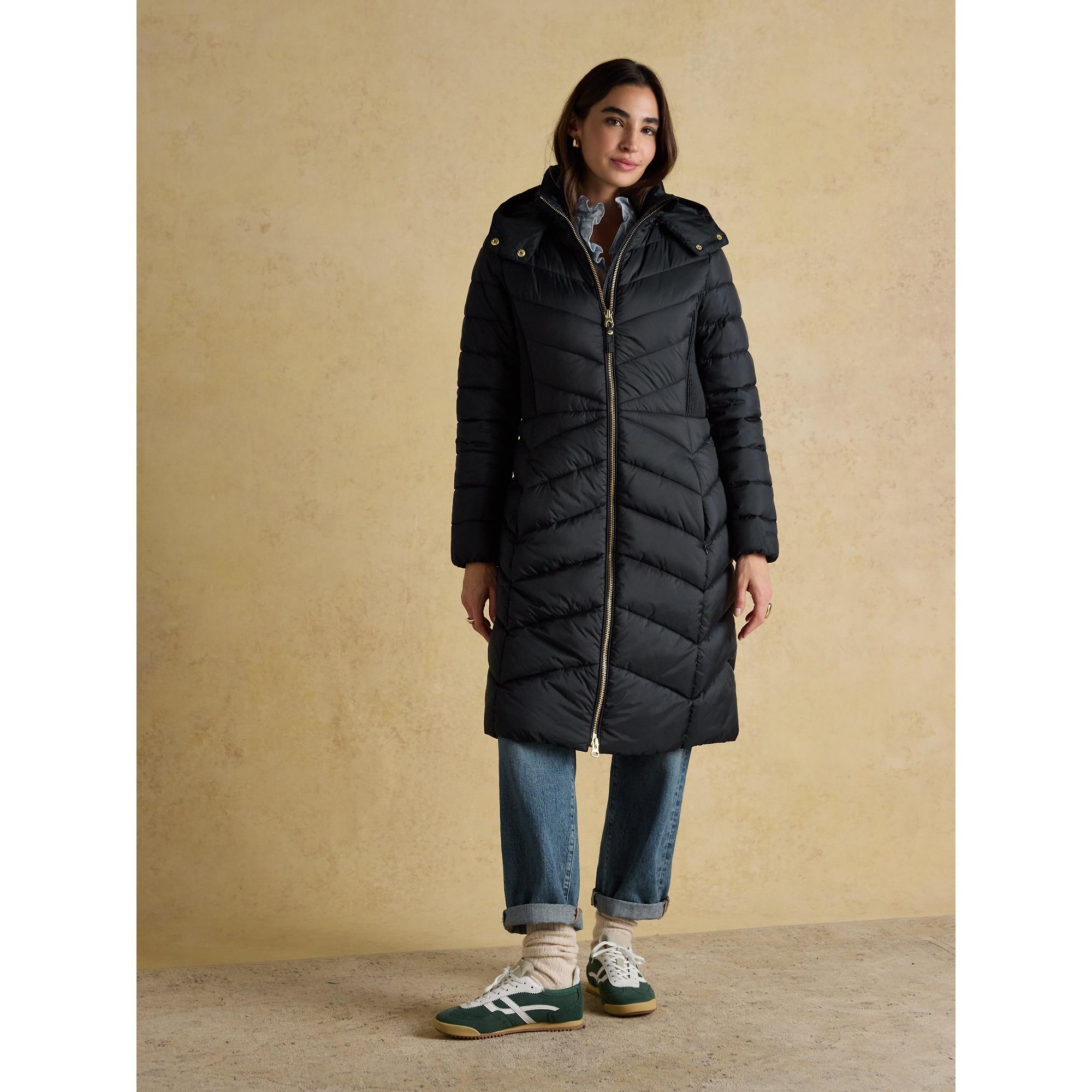 Product image 2 of 12 of Joules Women's Pembury Showerproof Longline Hooded Coat - Navy